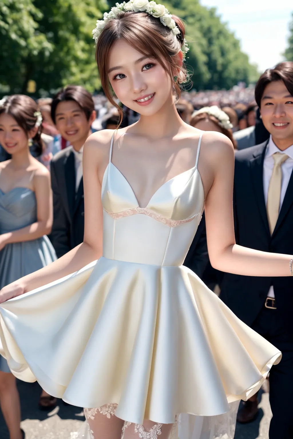 【「貧乳×ウェディングドレス」AIエロ画像（リアル・実写・フォト風）423枚まとめ！(3ページ目)のエロ画像24枚目