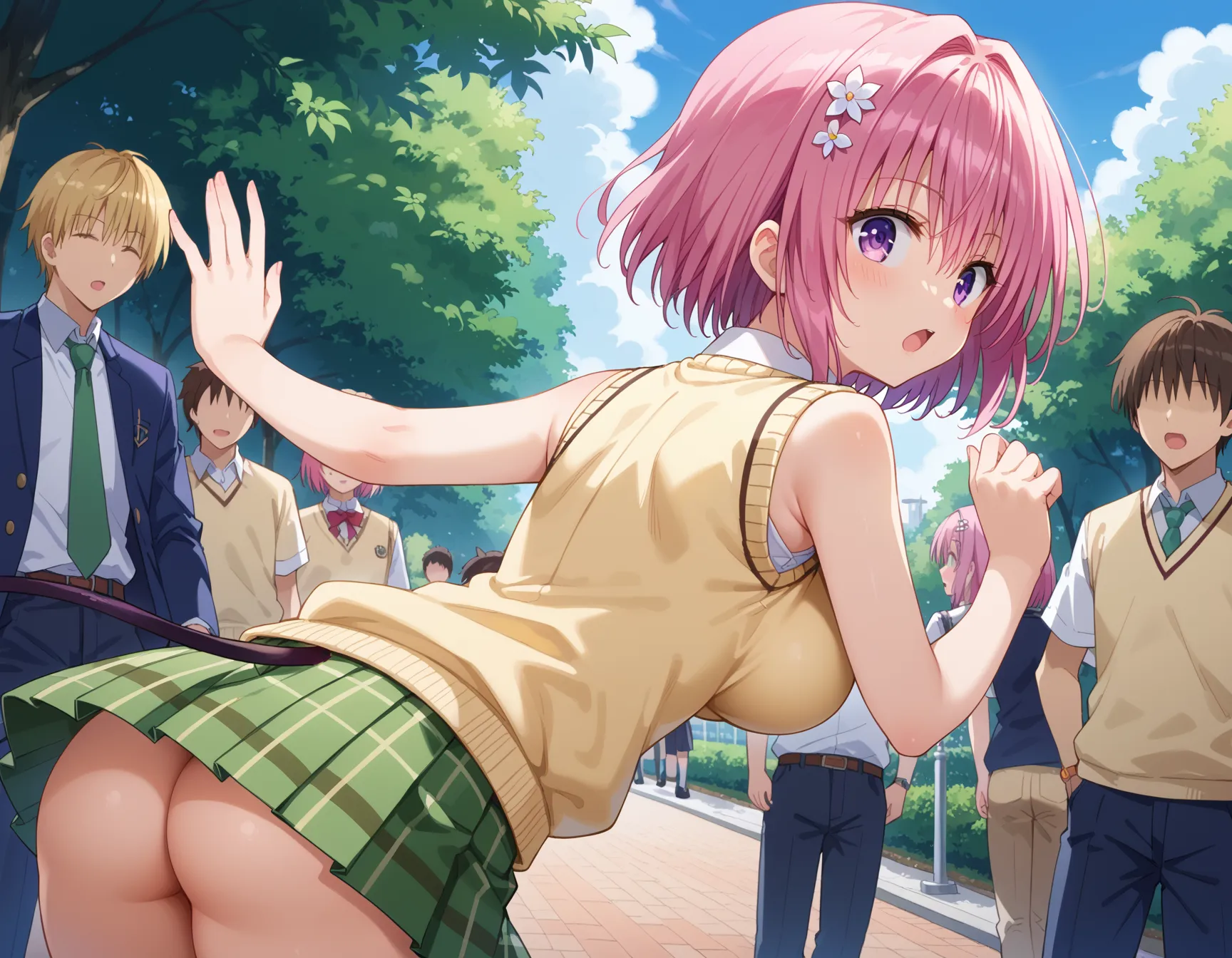 【「学制服」AIエロ画像（イラスト・アニメ・二次元風）4855枚まとめ！(37ページ目)のエロ画像18枚目