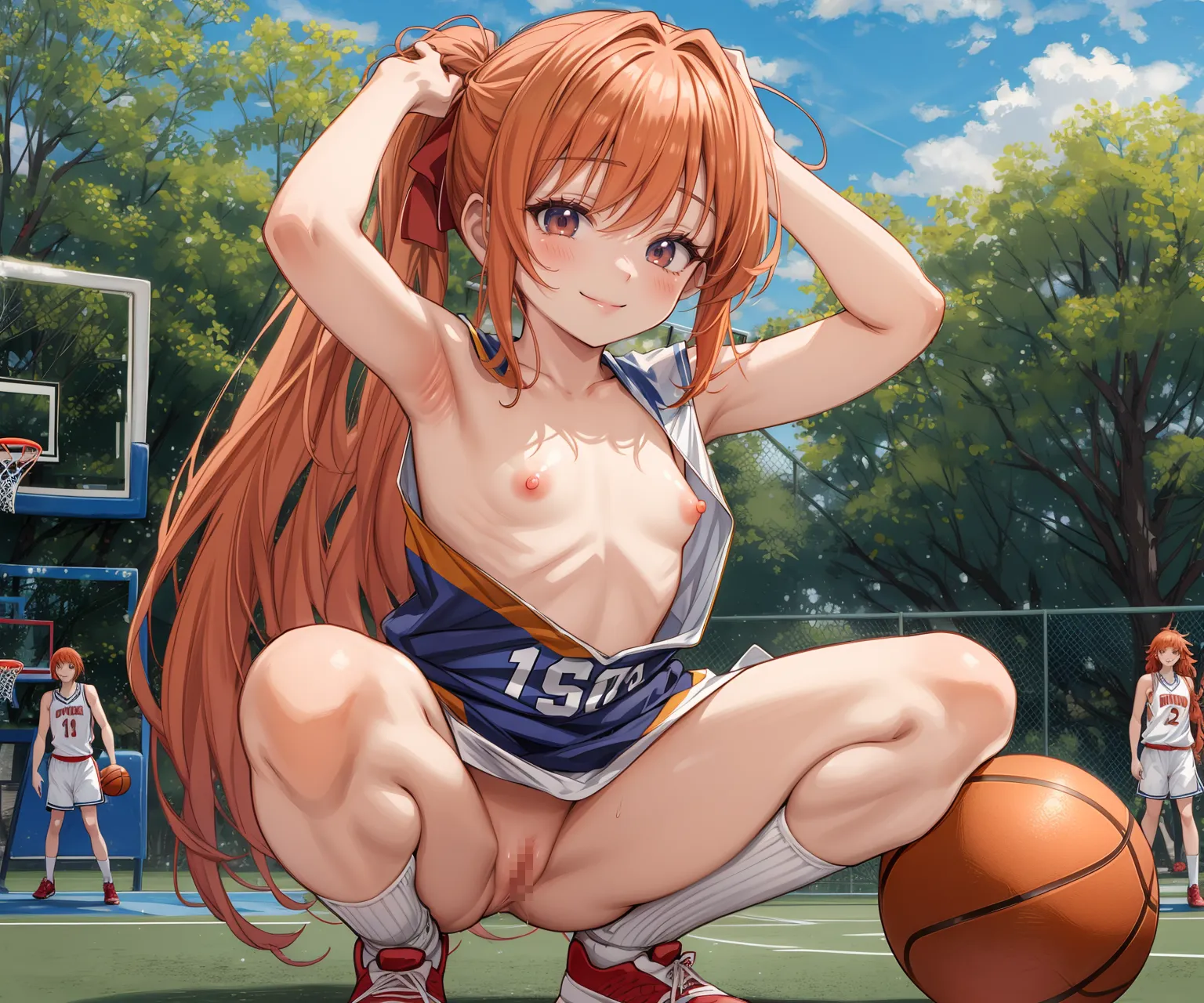 【「貧乳」AIエロ画像（イラスト・アニメ・二次元風）8390枚まとめ！(67ページ目)のエロ画像9枚目