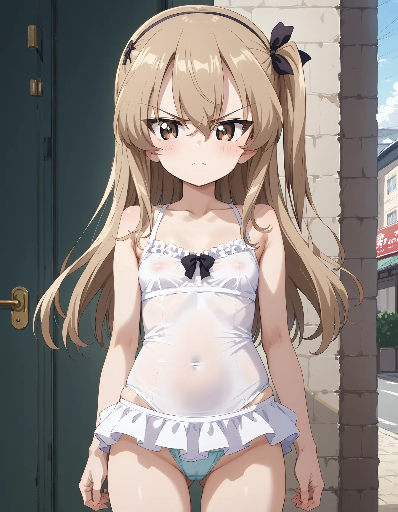 【「下着（ブラジャー・パンティ）」AIエロ画像（イラスト・アニメ・二次元風）15996枚まとめ！(122ページ目)のエロ画像29枚目