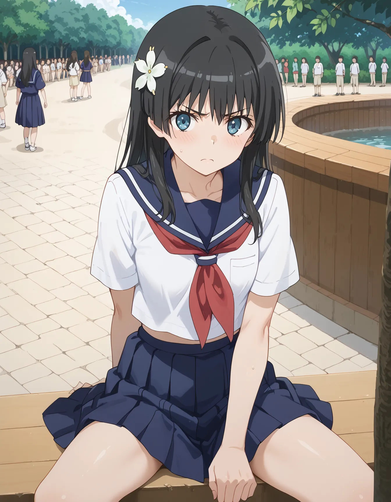 【「学制服」AIエロ画像（イラスト・アニメ・二次元風）4855枚まとめ！(36ページ目)のエロ画像11枚目