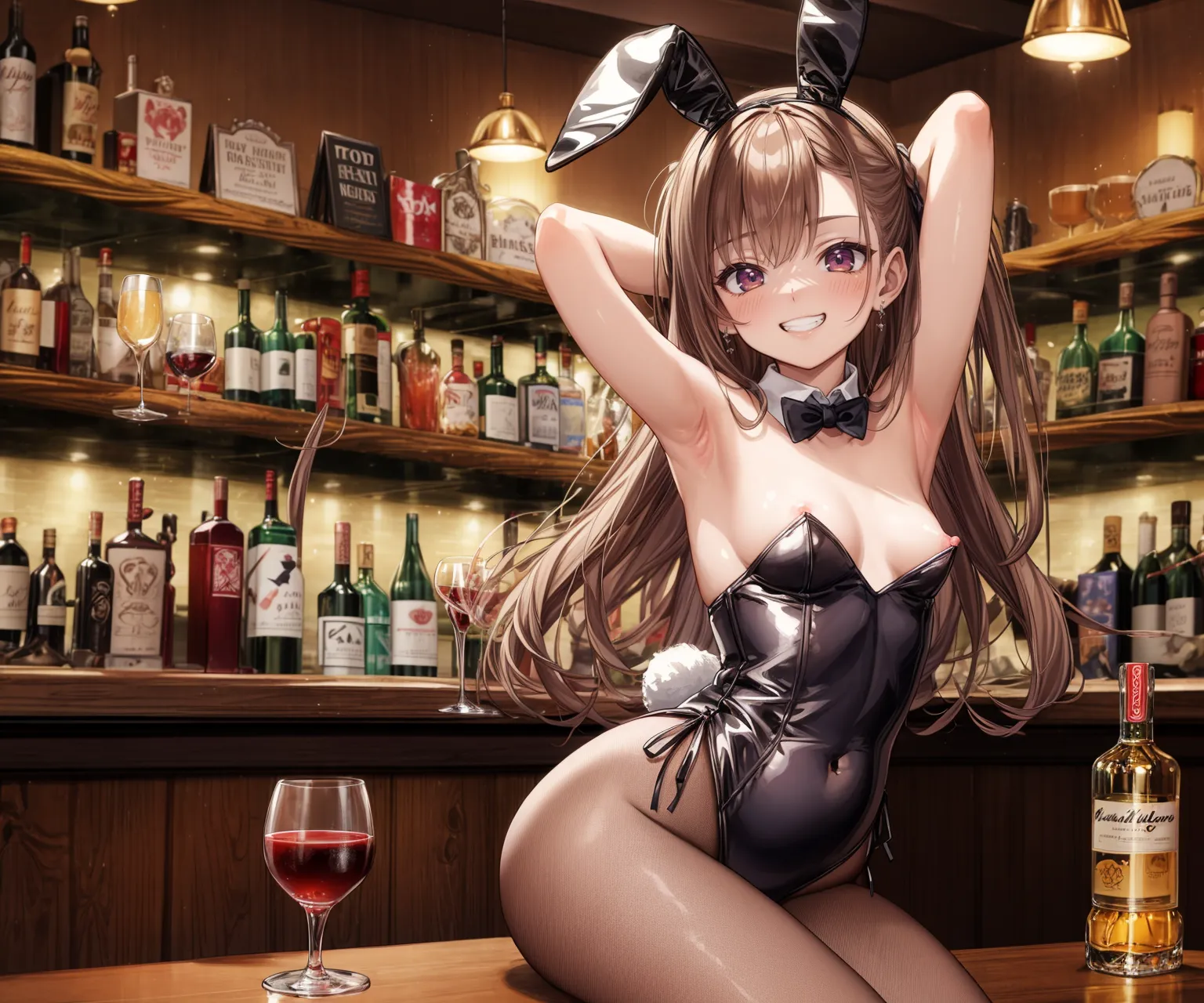 【「バニーガール」AIエロ画像（イラスト・アニメ・二次元風）736枚まとめ！(6ページ目)のエロ画像19枚目