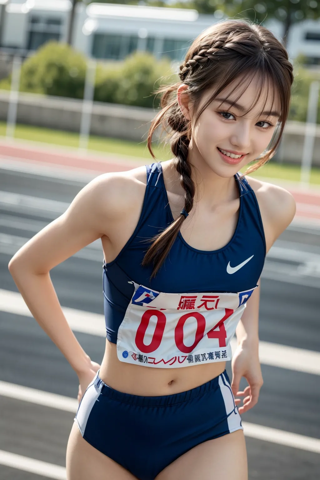 【「貧乳×陸上」AIエロ画像（リアル・実写・フォト風）248枚まとめ！(2ページ目)のエロ画像29枚目