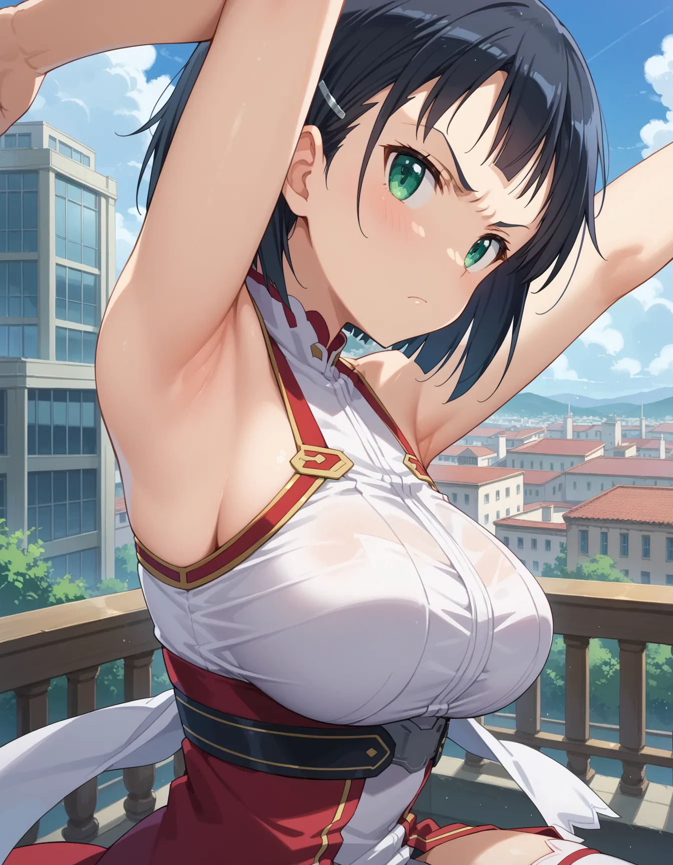 【「腋・脇」AIエロ画像（イラスト・アニメ・二次元風）4705枚まとめ！(35ページ目)のエロ画像24枚目