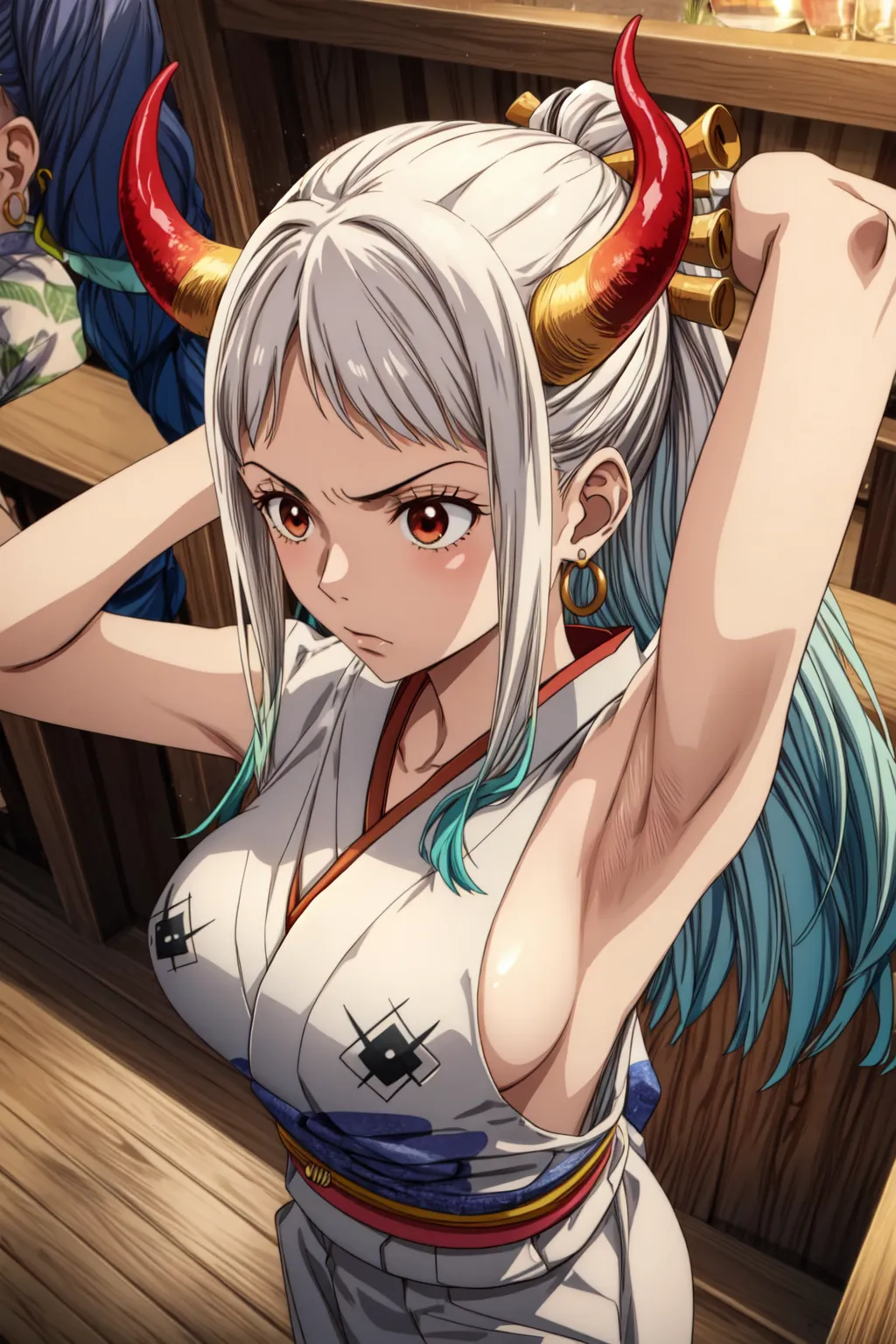 【「着物」AIエロ画像（イラスト・アニメ・二次元風）1472枚まとめ！(11ページ目)のエロ画像28枚目