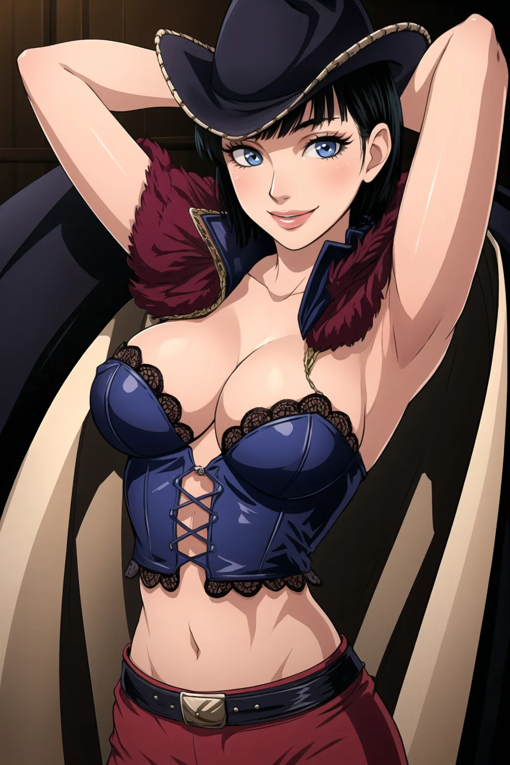 【「腋・脇」AIエロ画像（イラスト・アニメ・二次元風）4705枚まとめ！(35ページ目)のエロ画像15枚目