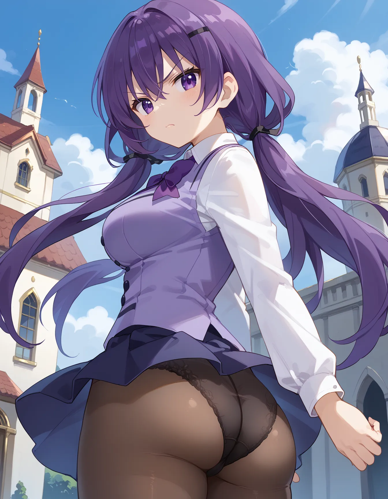 【「パンスト」AIエロ画像（イラスト・アニメ・二次元風）1436枚まとめ！(12ページ目)のエロ画像6枚目