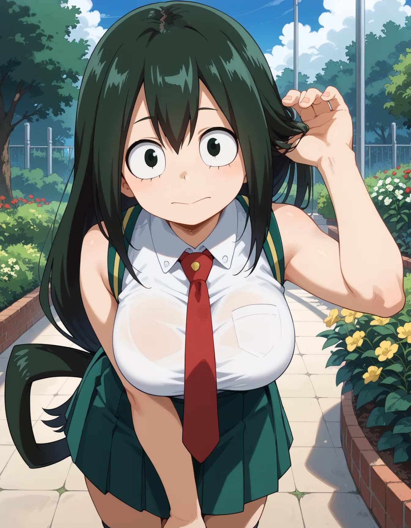 【「学制服」AIエロ画像（イラスト・アニメ・二次元風）4855枚まとめ！(35ページ目)のエロ画像21枚目