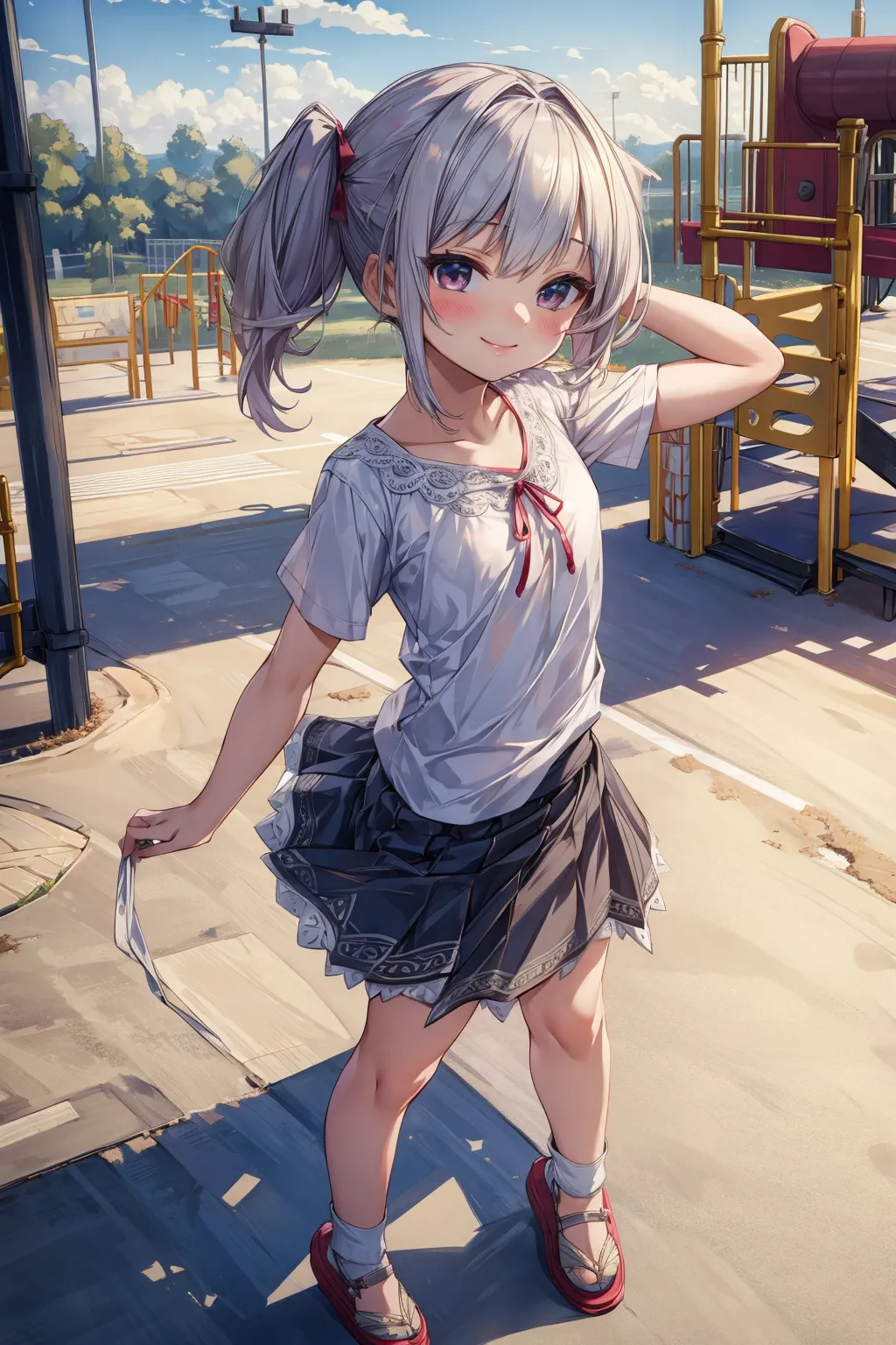 【「貧乳」AIエロ画像（イラスト・アニメ・二次元風）8390枚まとめ！(63ページ目)のエロ画像27枚目
