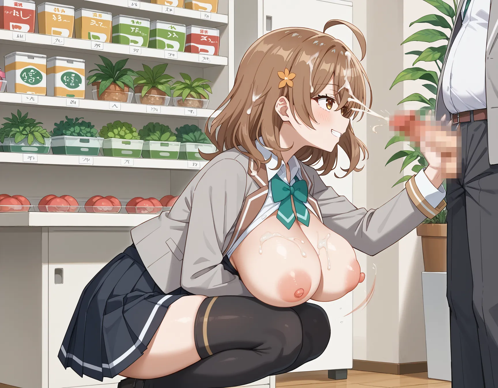 【「学制服」AIエロ画像（イラスト・アニメ・二次元風）4855枚まとめ！(34ページ目)のエロ画像27枚目