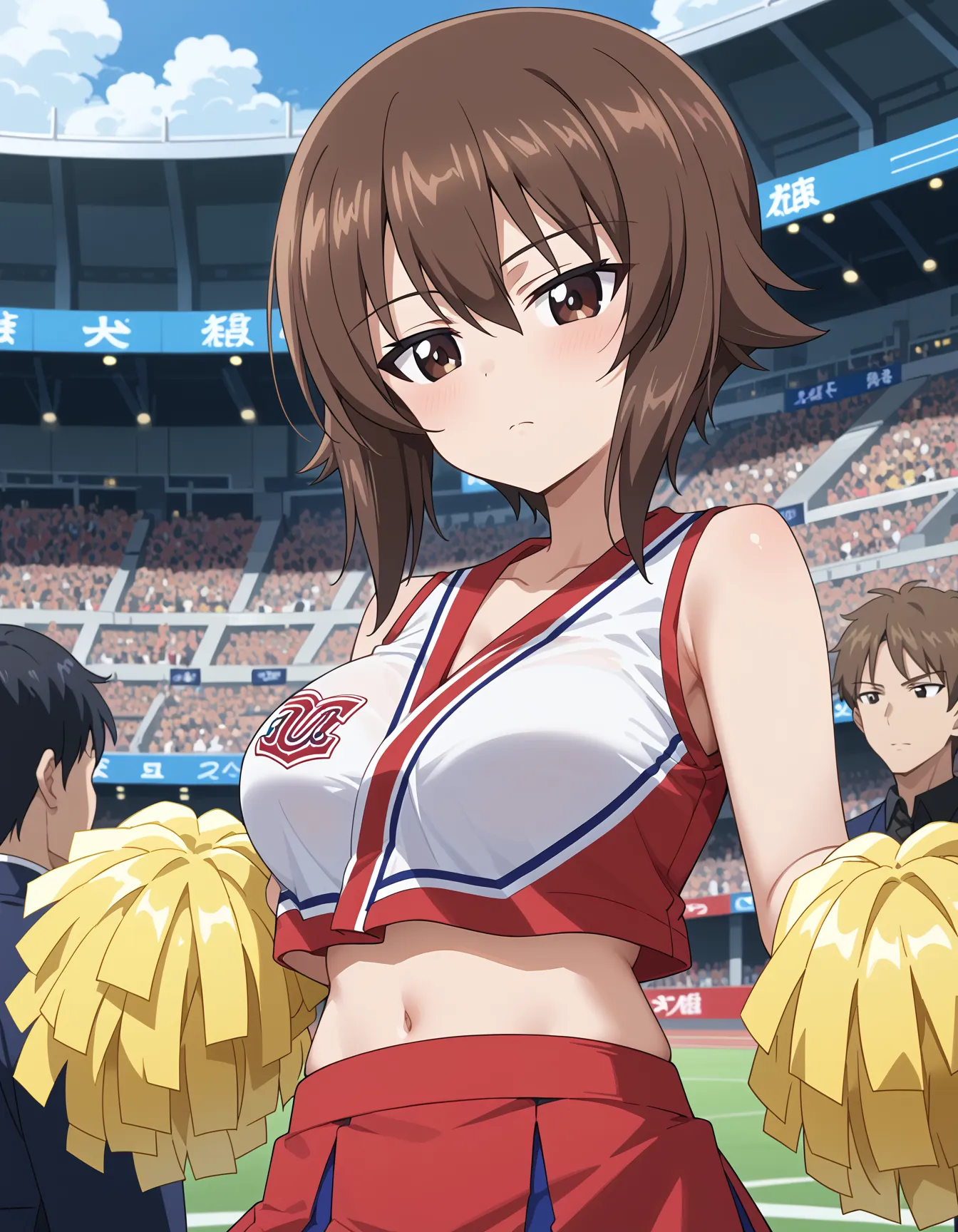 【「チアリーダー」AIエロ画像（イラスト・アニメ・二次元風）321枚まとめ！(3ページ目)のエロ画像5枚目