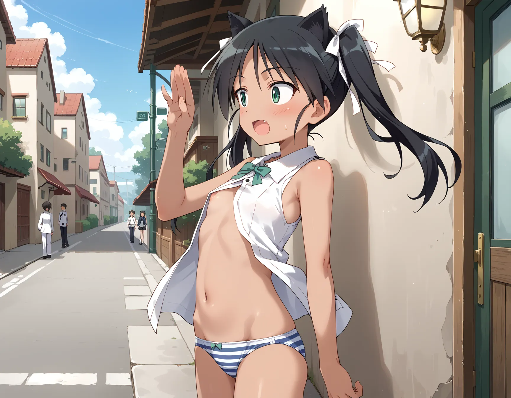 【「下着（ブラジャー・パンティ）」AIエロ画像（イラスト・アニメ・二次元風）15996枚まとめ！(113ページ目)のエロ画像18枚目