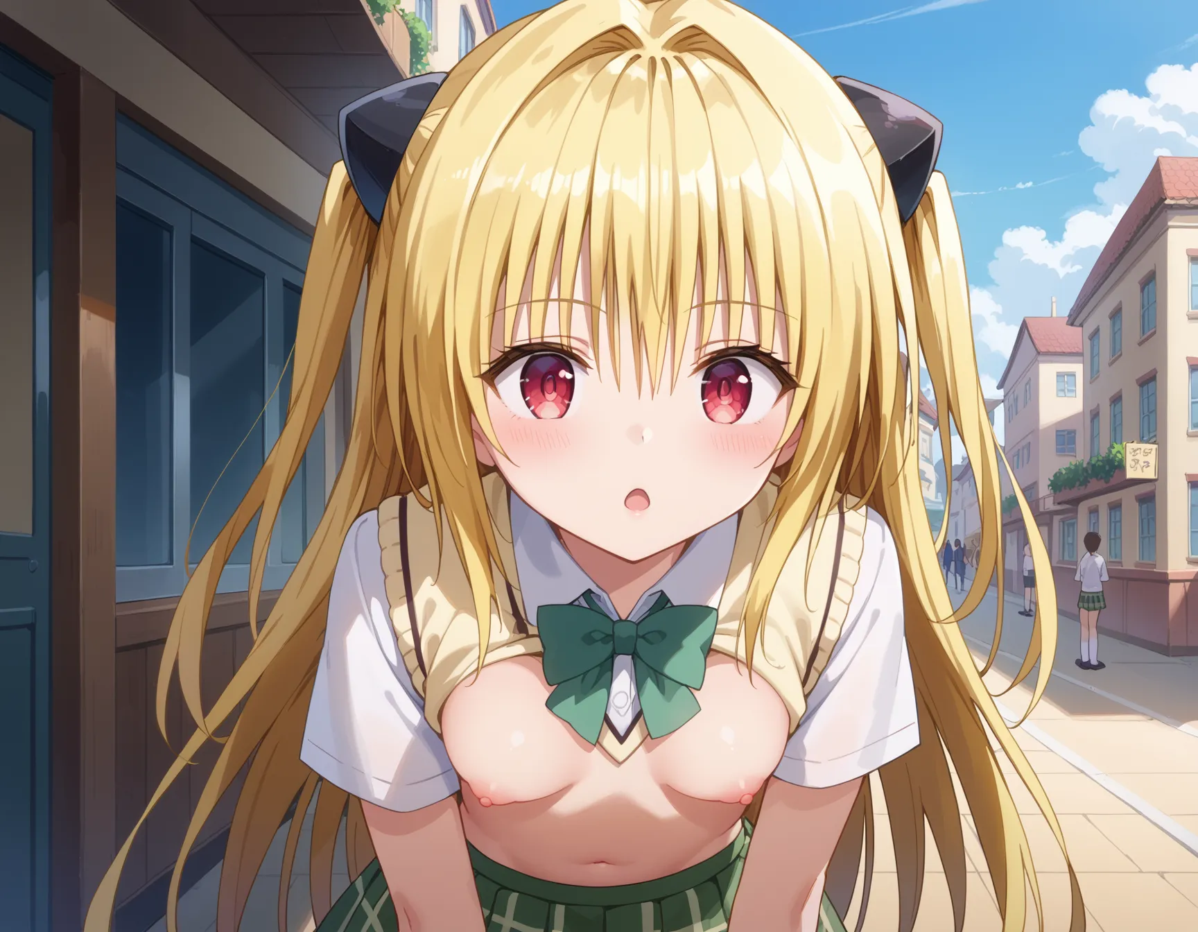 【「学制服」AIエロ画像（イラスト・アニメ・二次元風）4855枚まとめ！(34ページ目)のエロ画像13枚目