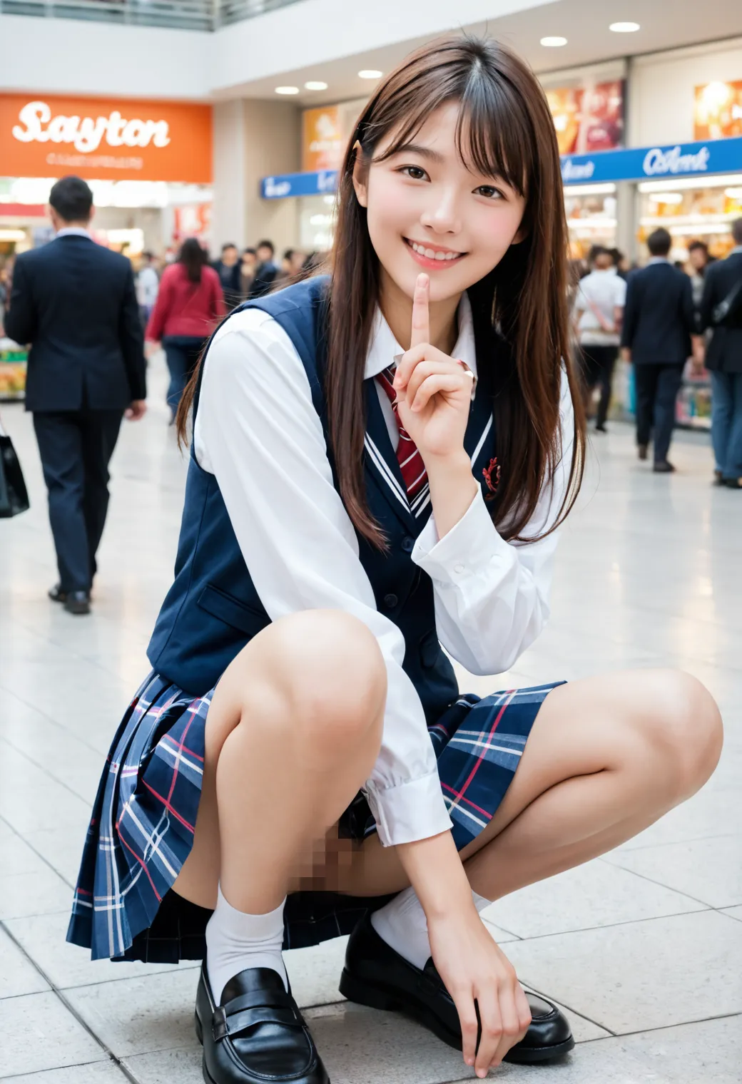 【「女子校生・JK×おまんこ」AIエロ画像（リアル・実写・フォト風）1655枚まとめ！(11ページ目)のエロ画像3枚目