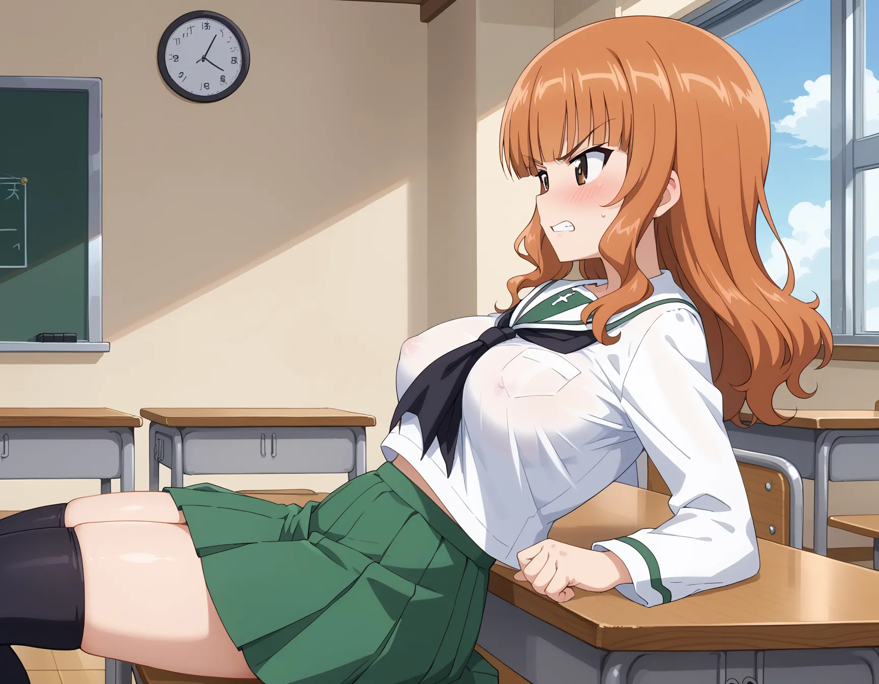 【「学制服」AIエロ画像（イラスト・アニメ・二次元風）4855枚まとめ！(33ページ目)のエロ画像23枚目