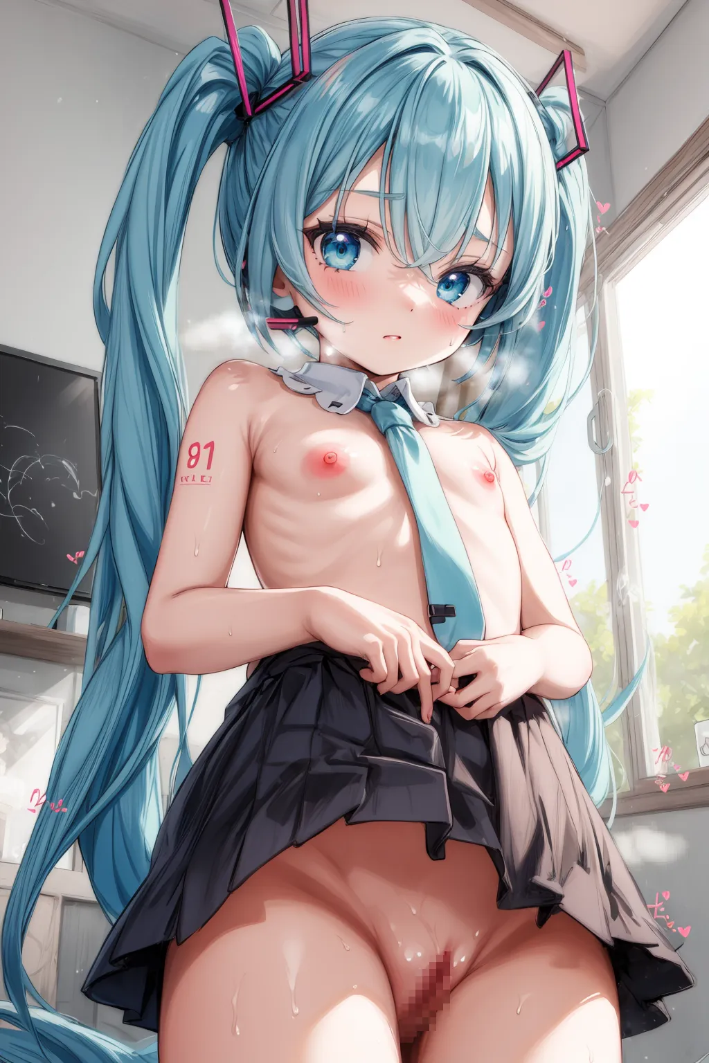 【「貧乳」AIエロ画像（イラスト・アニメ・二次元風）8390枚まとめ！(60ページ目)のエロ画像25枚目