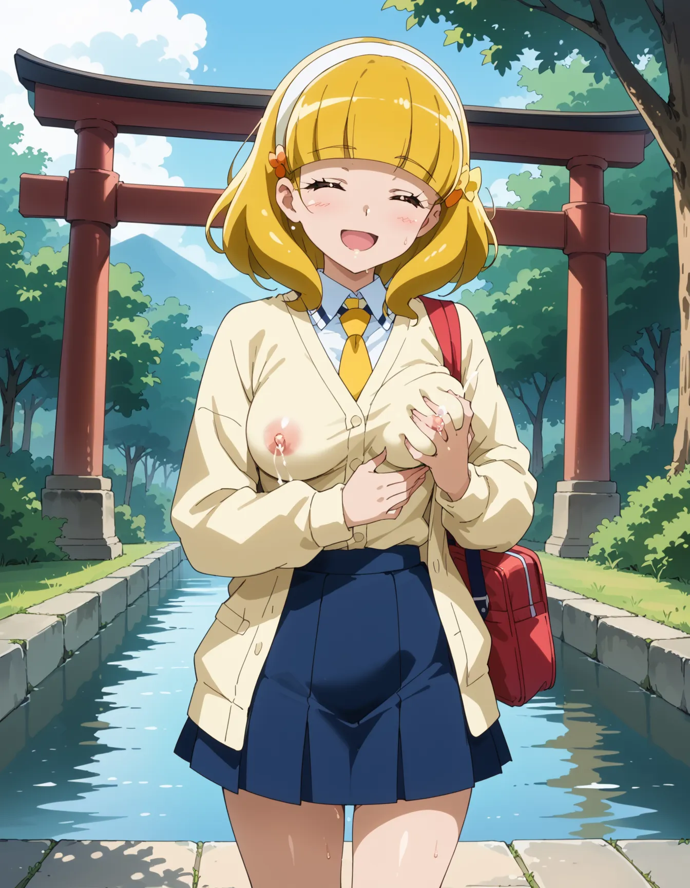 【「学制服」AIエロ画像（イラスト・アニメ・二次元風）4855枚まとめ！(33ページ目)のエロ画像8枚目