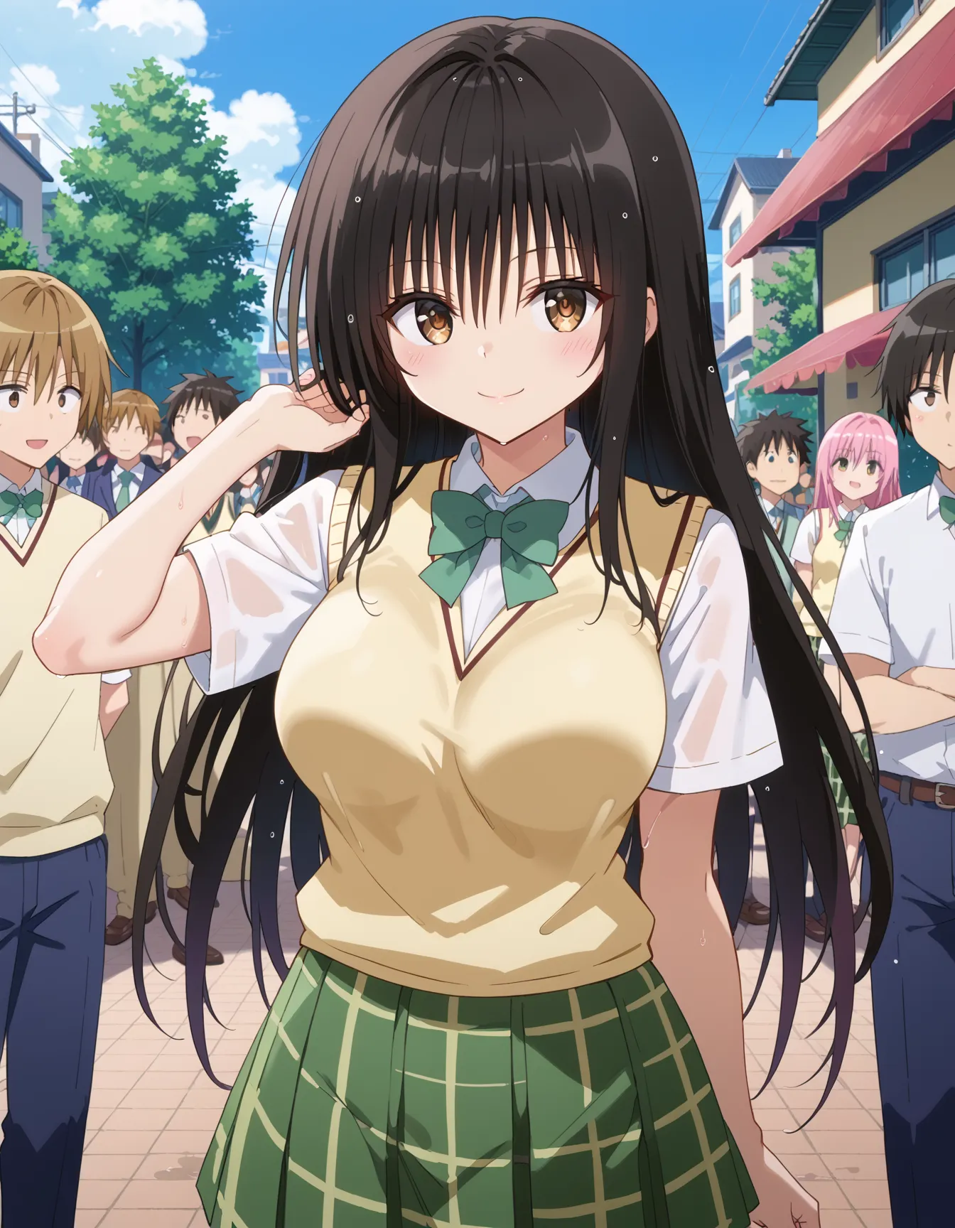 【「学制服」AIエロ画像（イラスト・アニメ・二次元風）4855枚まとめ！(33ページ目)のエロ画像6枚目