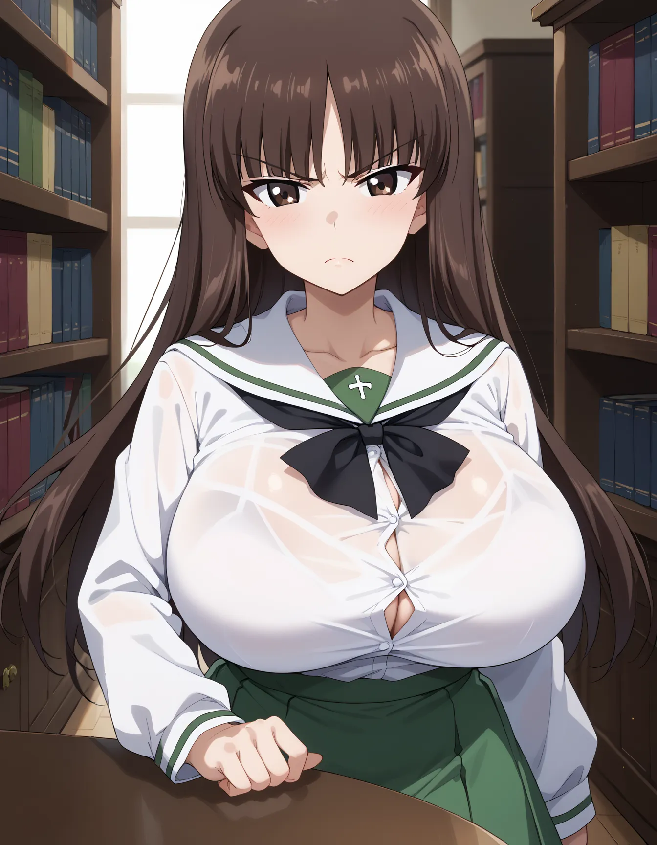 【「学制服」AIエロ画像（イラスト・アニメ・二次元風）4855枚まとめ！(32ページ目)のエロ画像22枚目