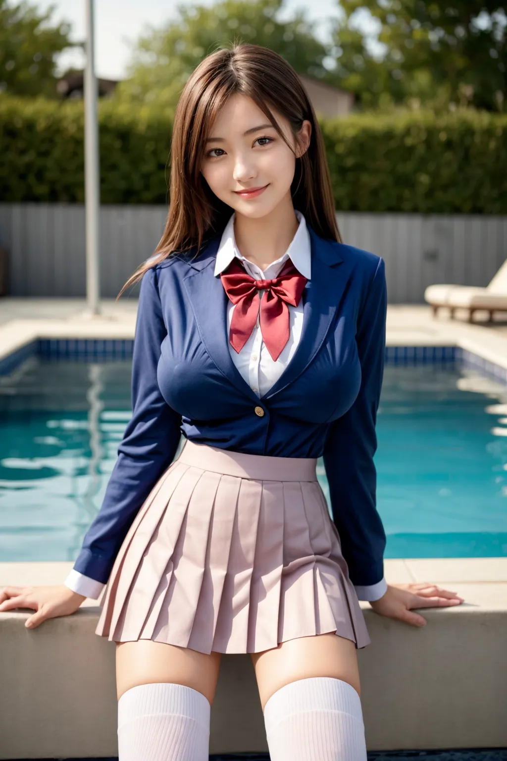【「女子校生・JK×学制服」AIエロ画像（リアル・実写・フォト風）6248枚まとめ！(42ページ目)のエロ画像6枚目