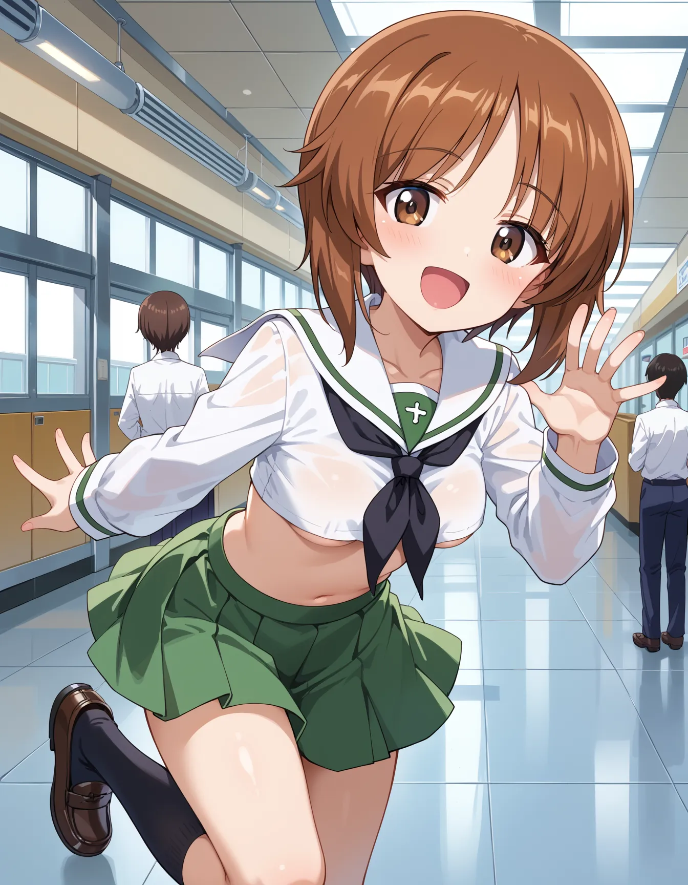 【「学制服」AIエロ画像（イラスト・アニメ・二次元風）4855枚まとめ！(32ページ目)のエロ画像17枚目