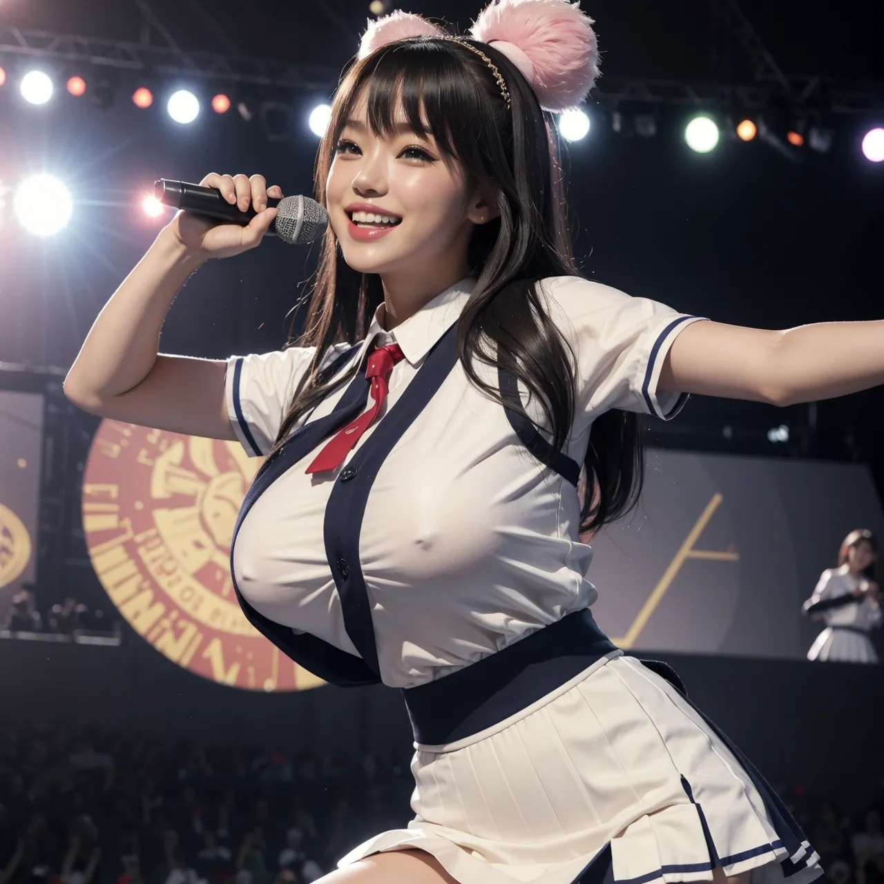 【「爆乳・超乳×アイドル」AIエロ画像（リアル・実写・フォト風）346枚まとめ！(3ページ目)のエロ画像6枚目