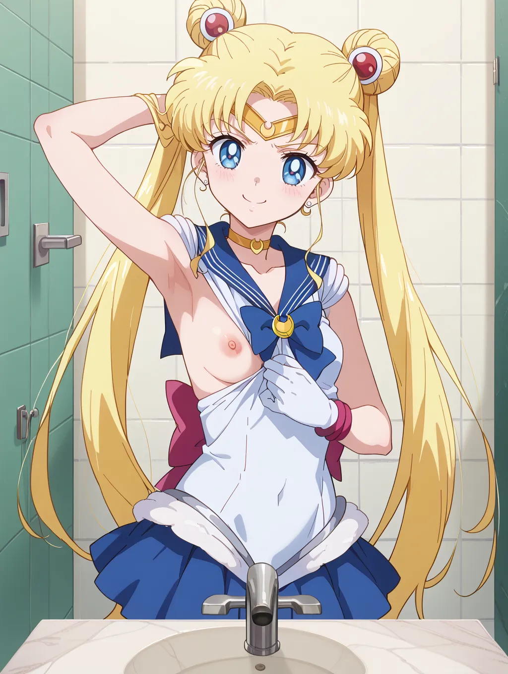 【「腋・脇」AIエロ画像（イラスト・アニメ・二次元風）4705枚まとめ！(32ページ目)のエロ画像12枚目