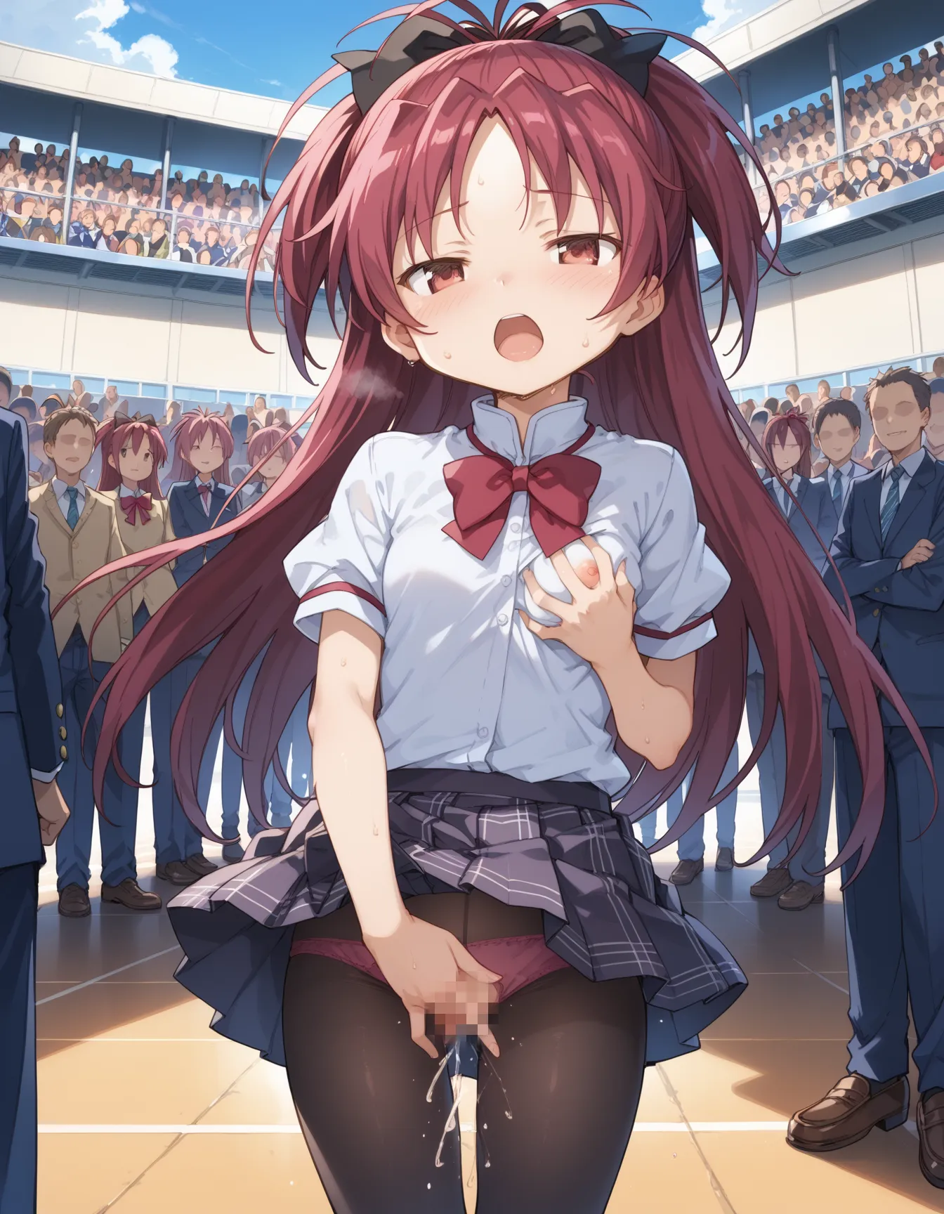 【「学制服」AIエロ画像（イラスト・アニメ・二次元風）4855枚まとめ！(32ページ目)のエロ画像3枚目