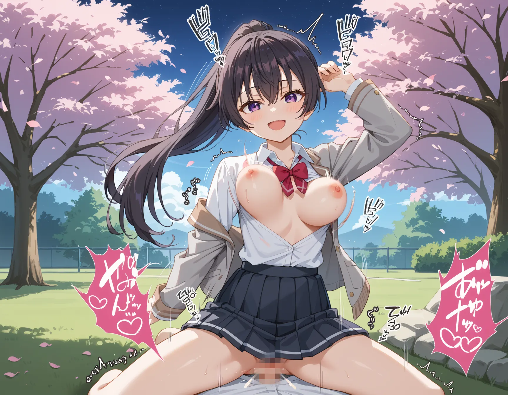 【「学制服」AIエロ画像（イラスト・アニメ・二次元風）4855枚まとめ！(31ページ目)のエロ画像30枚目