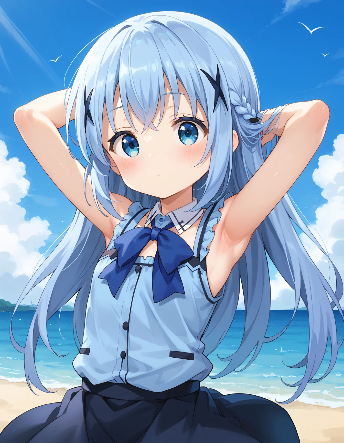【「腋・脇」AIエロ画像（イラスト・アニメ・二次元風）4705枚まとめ！(31ページ目)のエロ画像24枚目