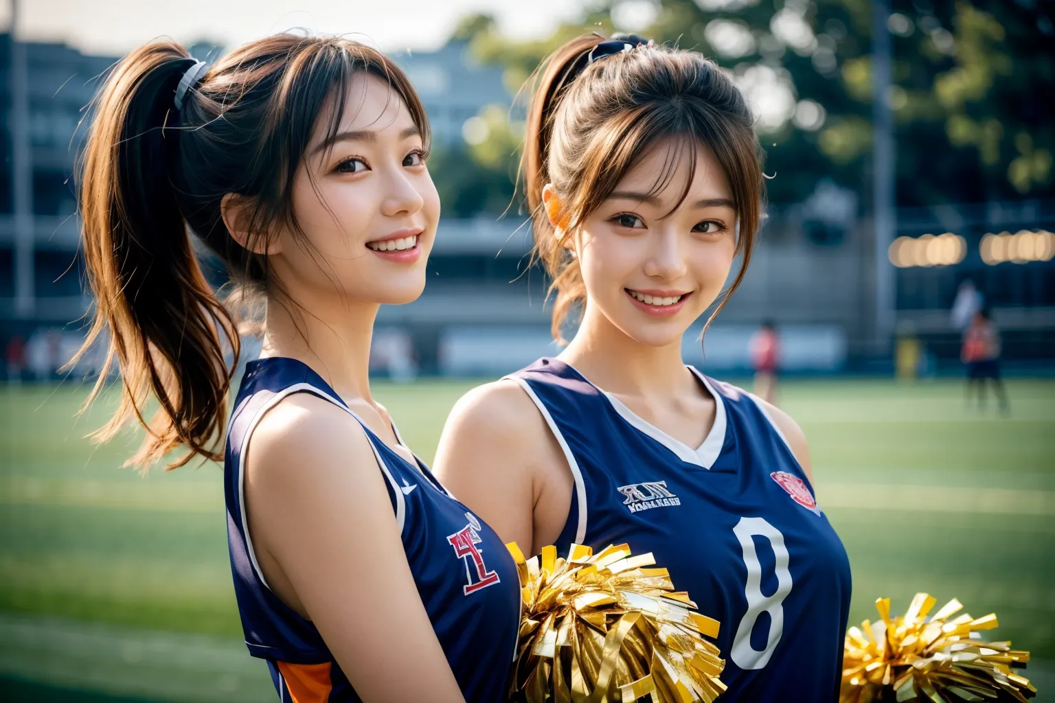 【「貧乳×チアリーダー」AIエロ画像（リアル・実写・フォト風）410枚まとめ！(3ページ目)のエロ画像28枚目