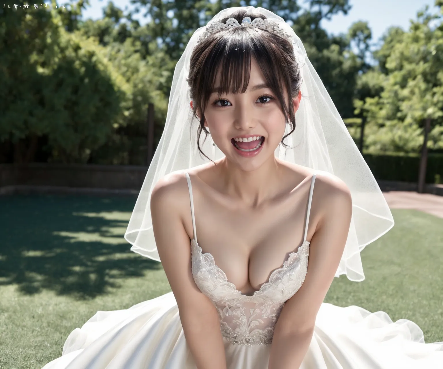 【「貧乳×ウェディングドレス」AIエロ画像（リアル・実写・フォト風）423枚まとめ！(3ページ目)のエロ画像9枚目