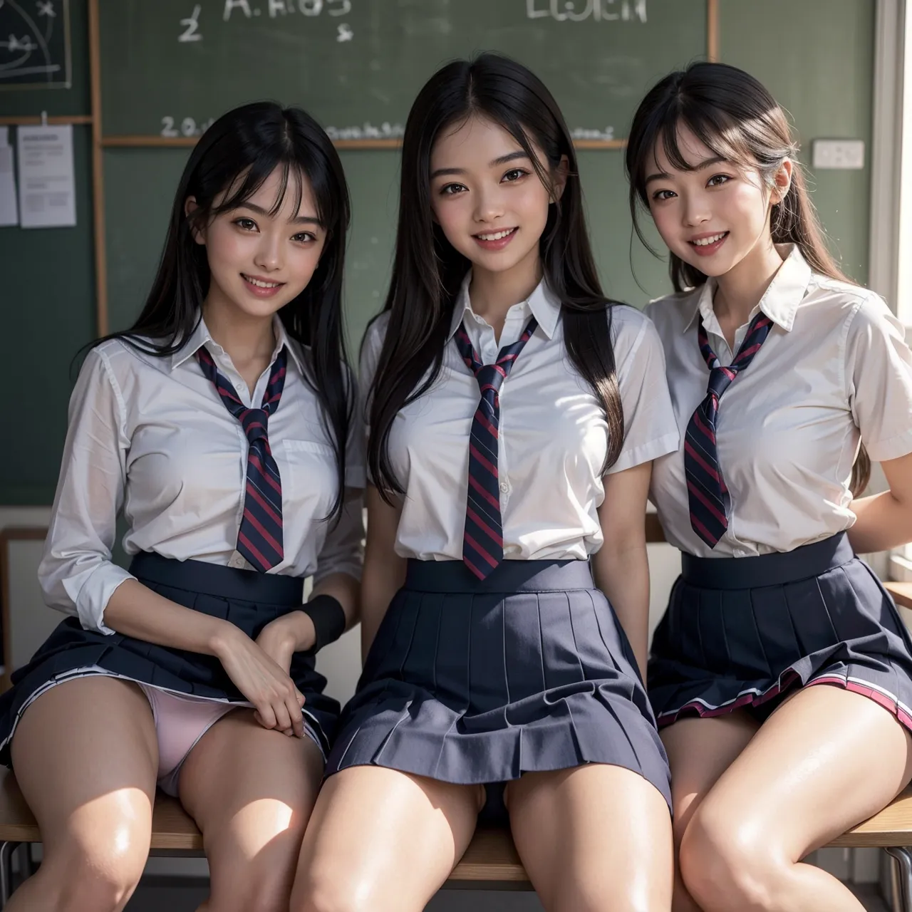 【「尻×学制服」AIエロ画像（リアル・実写・フォト風）2547枚まとめ！(16ページ目)のエロ画像18枚目