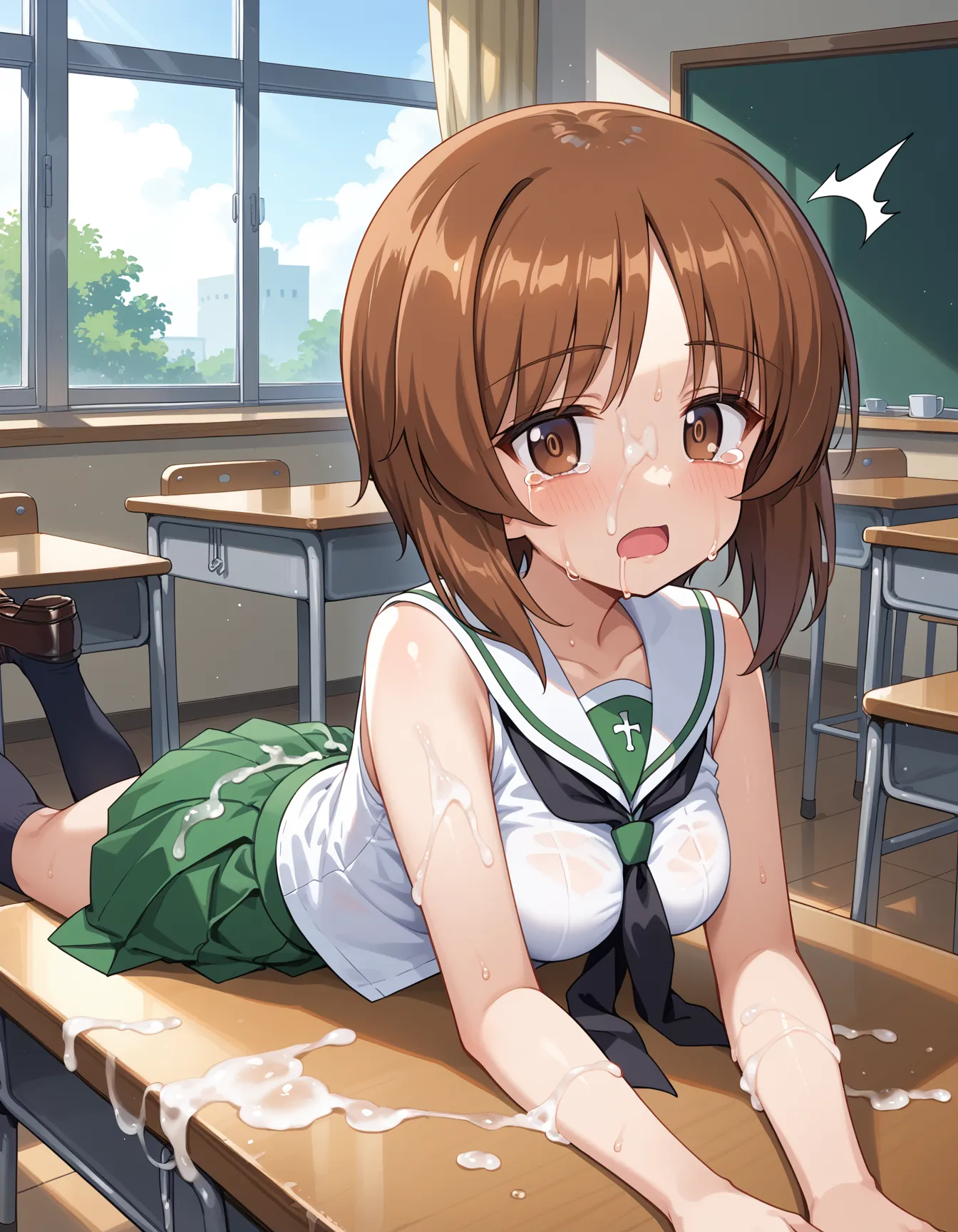 【「学制服」AIエロ画像（イラスト・アニメ・二次元風）4855枚まとめ！(30ページ目)のエロ画像26枚目