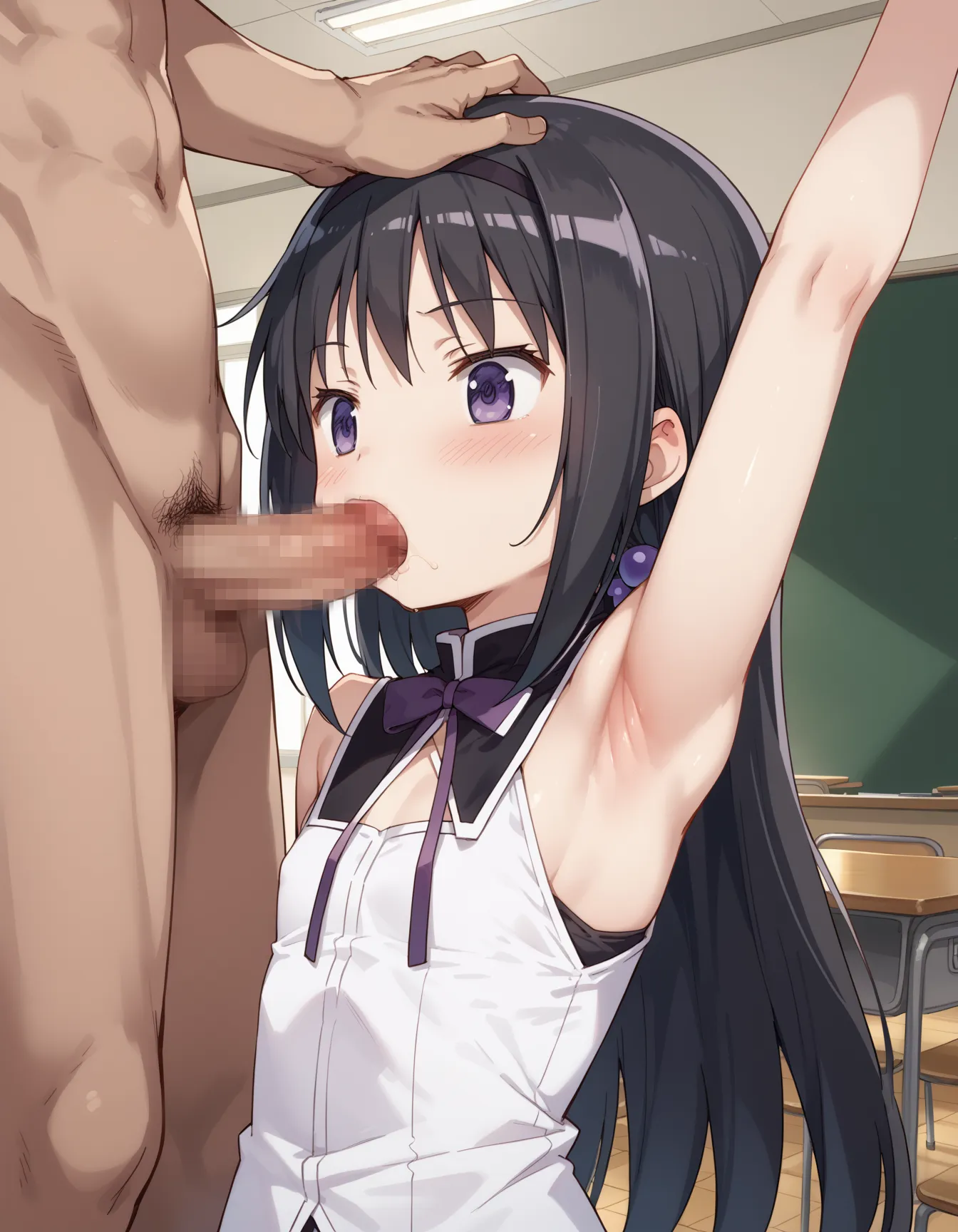 【「腋・脇」AIエロ画像（イラスト・アニメ・二次元風）4705枚まとめ！(31ページ目)のエロ画像3枚目