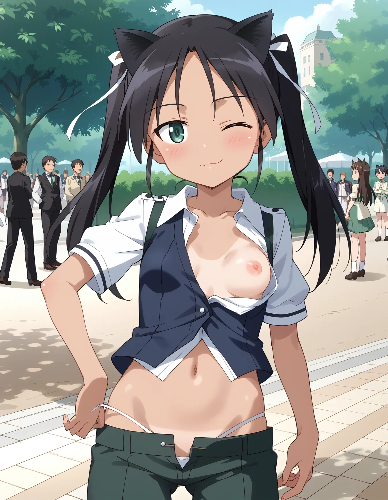 【「下着（ブラジャー・パンティ）」AIエロ画像（イラスト・アニメ・二次元風）15996枚まとめ！(100ページ目)のエロ画像24枚目