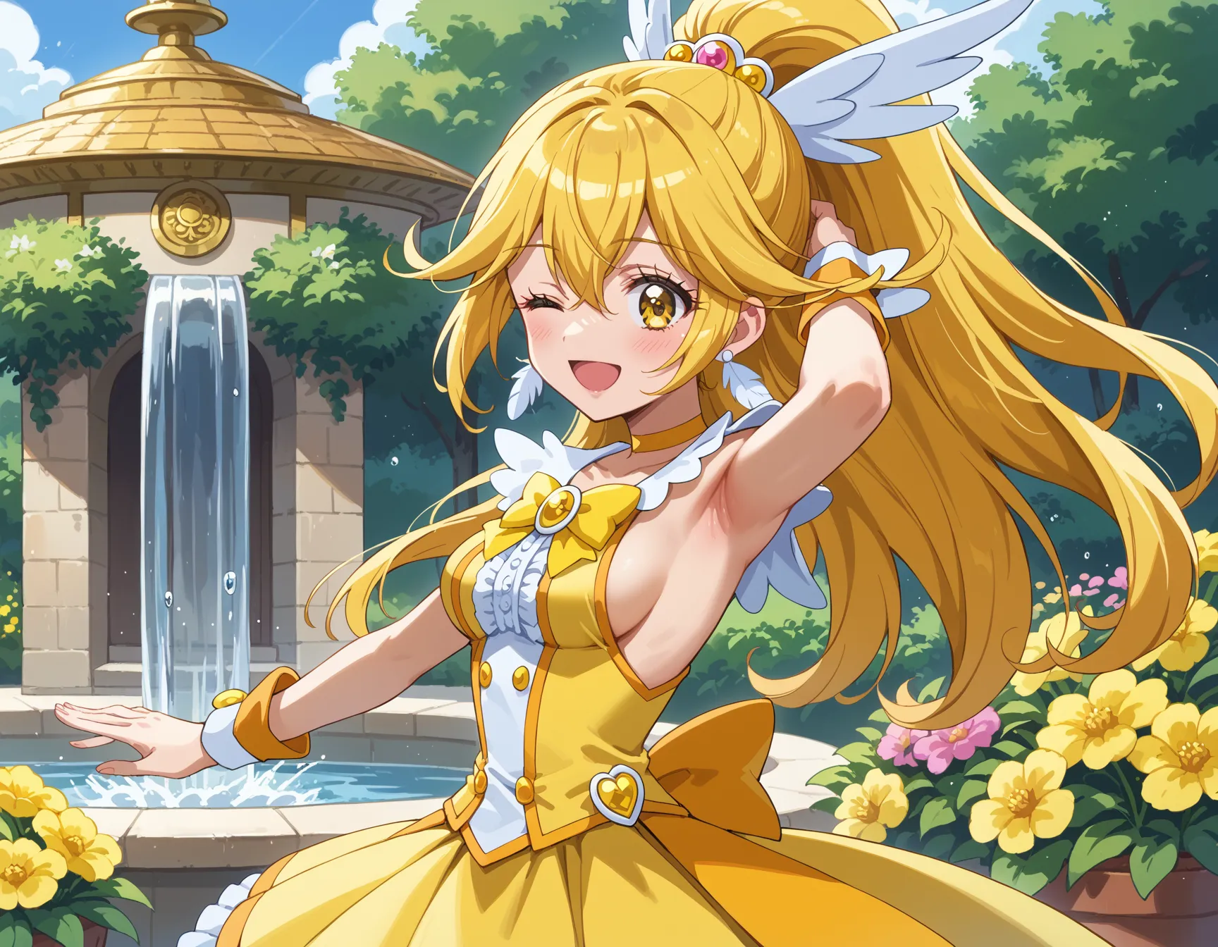 【「腋・脇」AIエロ画像（イラスト・アニメ・二次元風）4705枚まとめ！(30ページ目)のエロ画像14枚目