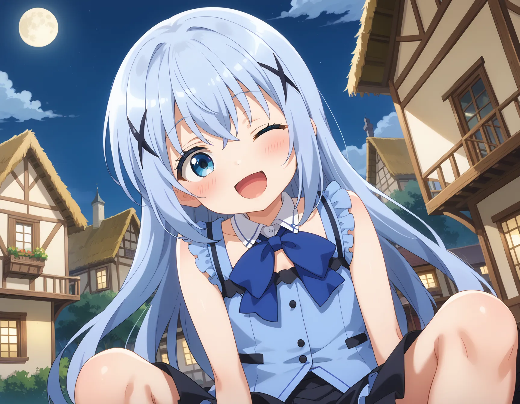 【「貧乳」AIエロ画像（イラスト・アニメ・二次元風）8390枚まとめ！(55ページ目)のエロ画像7枚目