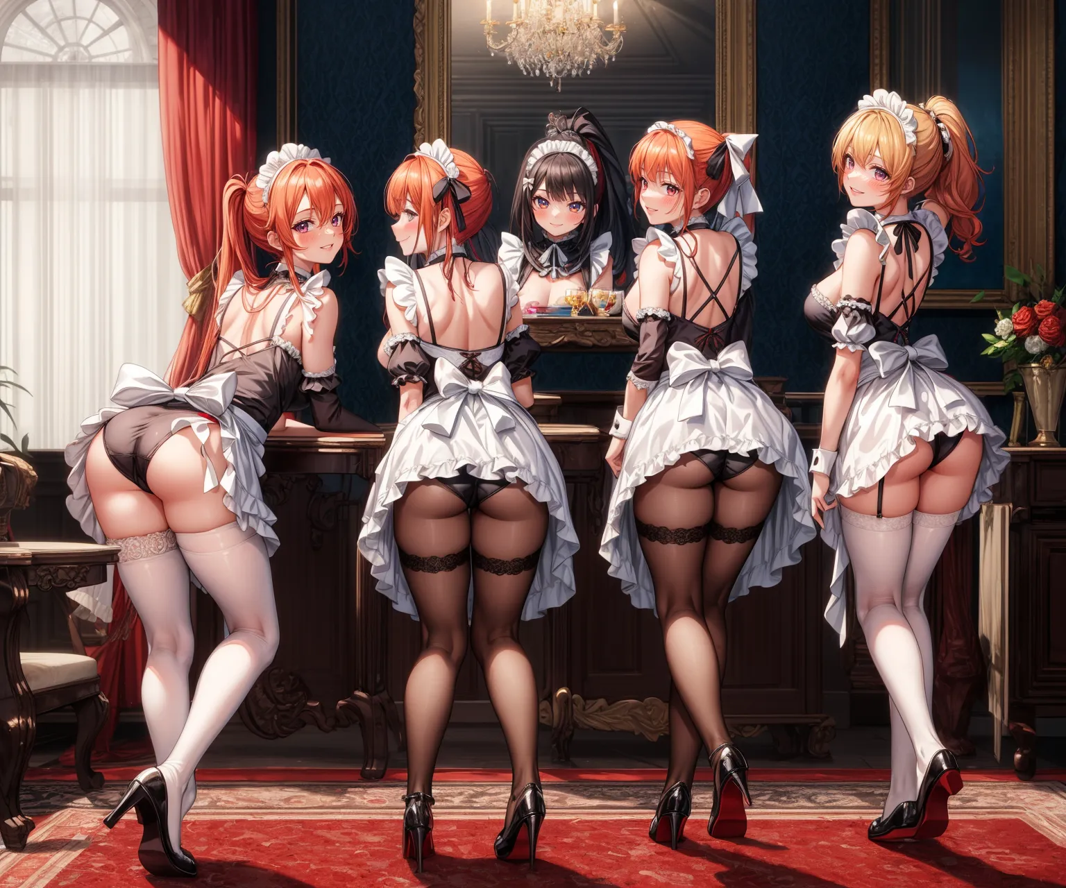 【「メイド」AIエロ画像（イラスト・アニメ・二次元風）516枚まとめ！(4ページ目)のエロ画像12枚目