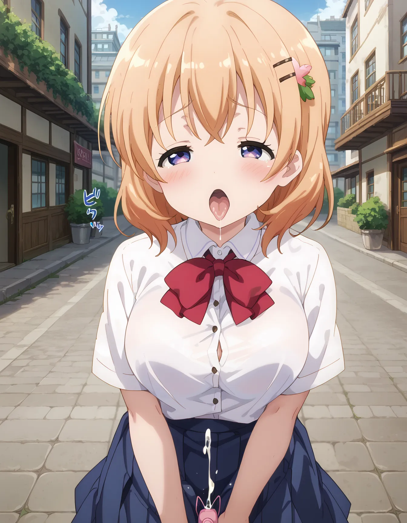 【「学制服」AIエロ画像（イラスト・アニメ・二次元風）4855枚まとめ！(29ページ目)のエロ画像23枚目