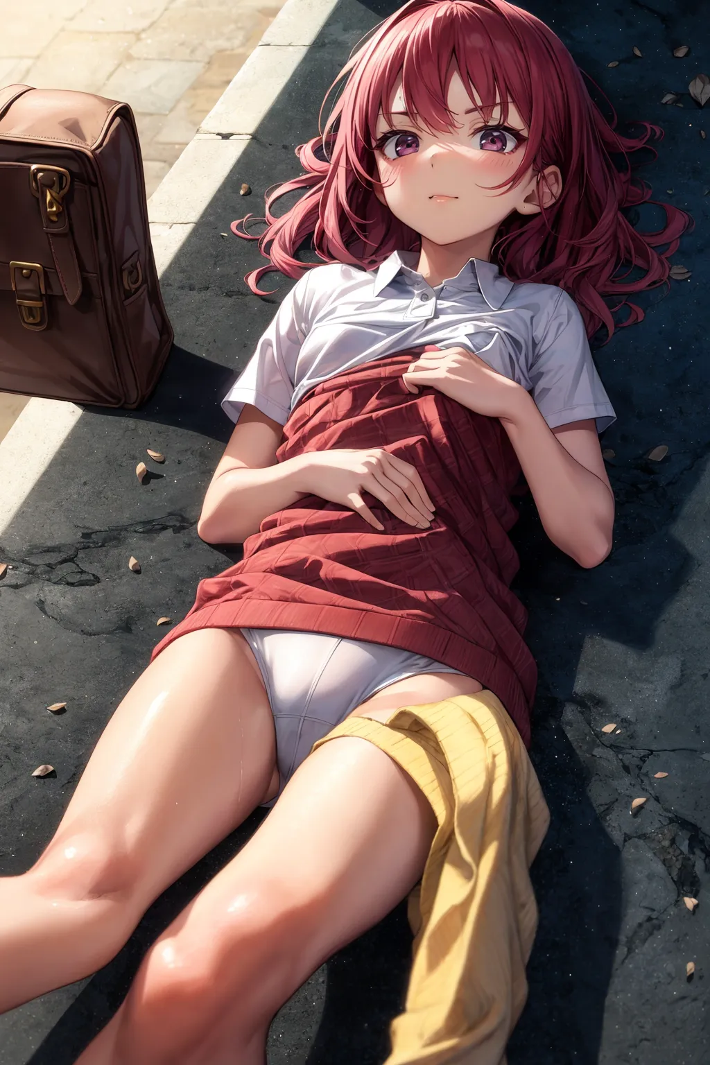 【「貧乳」AIエロ画像（イラスト・アニメ・二次元風）8390枚まとめ！(52ページ目)のエロ画像20枚目