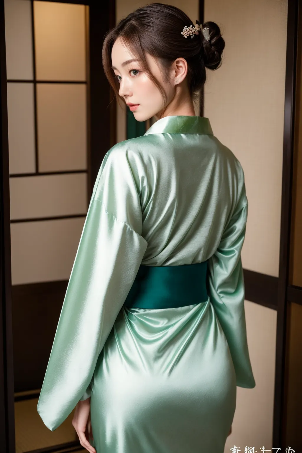 【「貧乳×着物」AIエロ画像（リアル・実写・フォト風）639枚まとめ！(4ページ目)のエロ画像8枚目