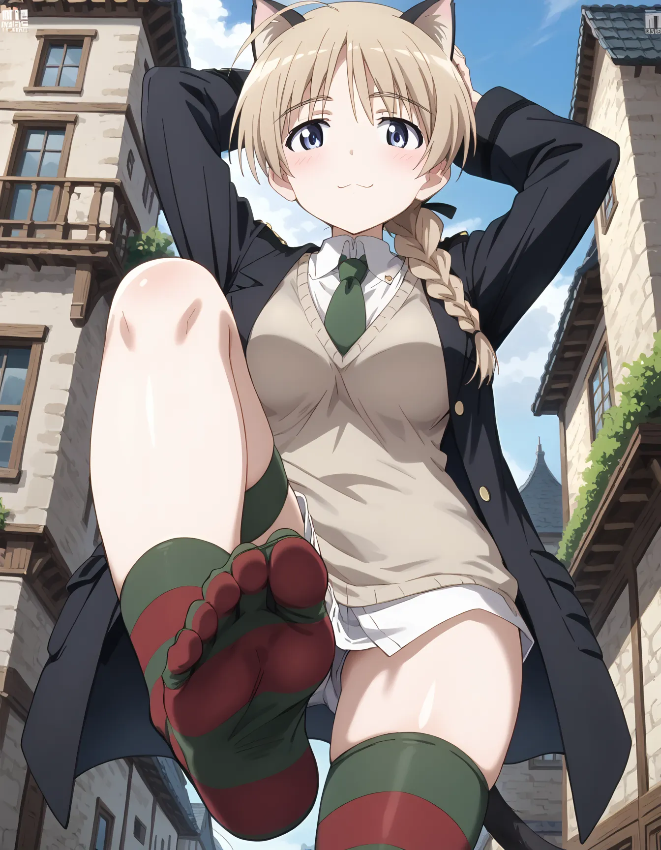 【「下着（ブラジャー・パンティ）」AIエロ画像（イラスト・アニメ・二次元風）15996枚まとめ！(94ページ目)のエロ画像9枚目