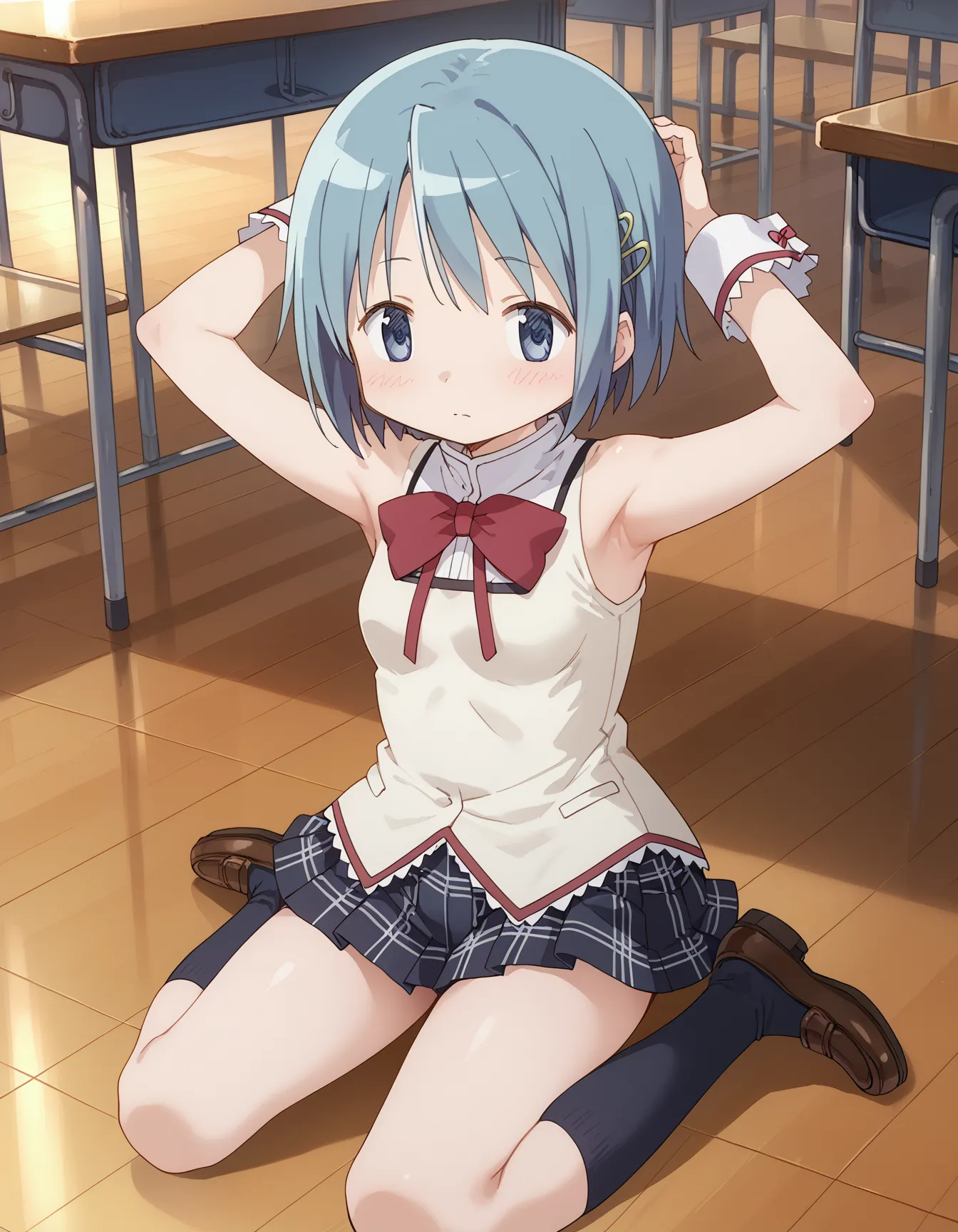 【「学制服」AIエロ画像（イラスト・アニメ・二次元風）4855枚まとめ！(28ページ目)のエロ画像15枚目