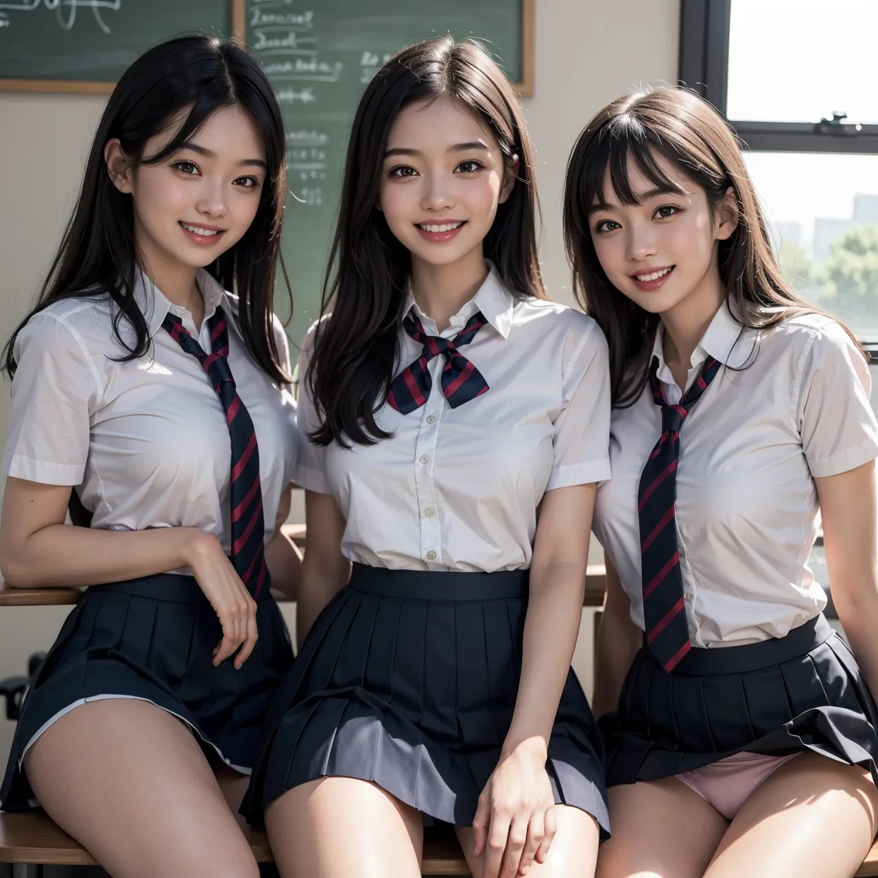 【「尻×学制服」AIエロ画像（リアル・実写・フォト風）2547枚まとめ！(14ページ目)のエロ画像24枚目