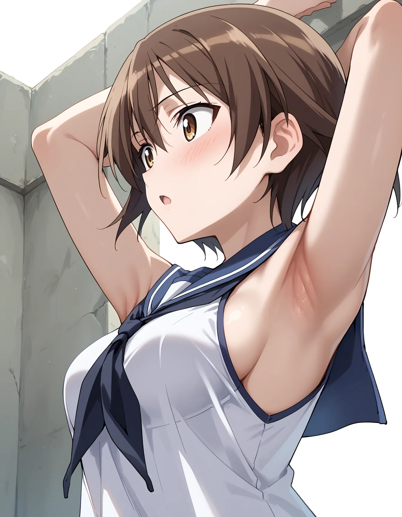 【「腋・脇」AIエロ画像（イラスト・アニメ・二次元風）4705枚まとめ！(27ページ目)のエロ画像14枚目