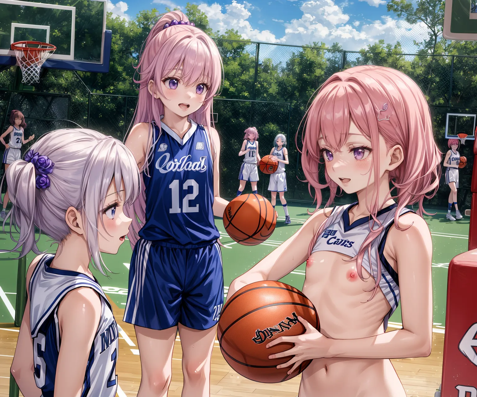【「貧乳」AIエロ画像（イラスト・アニメ・二次元風）8390枚まとめ！(50ページ目)のエロ画像14枚目