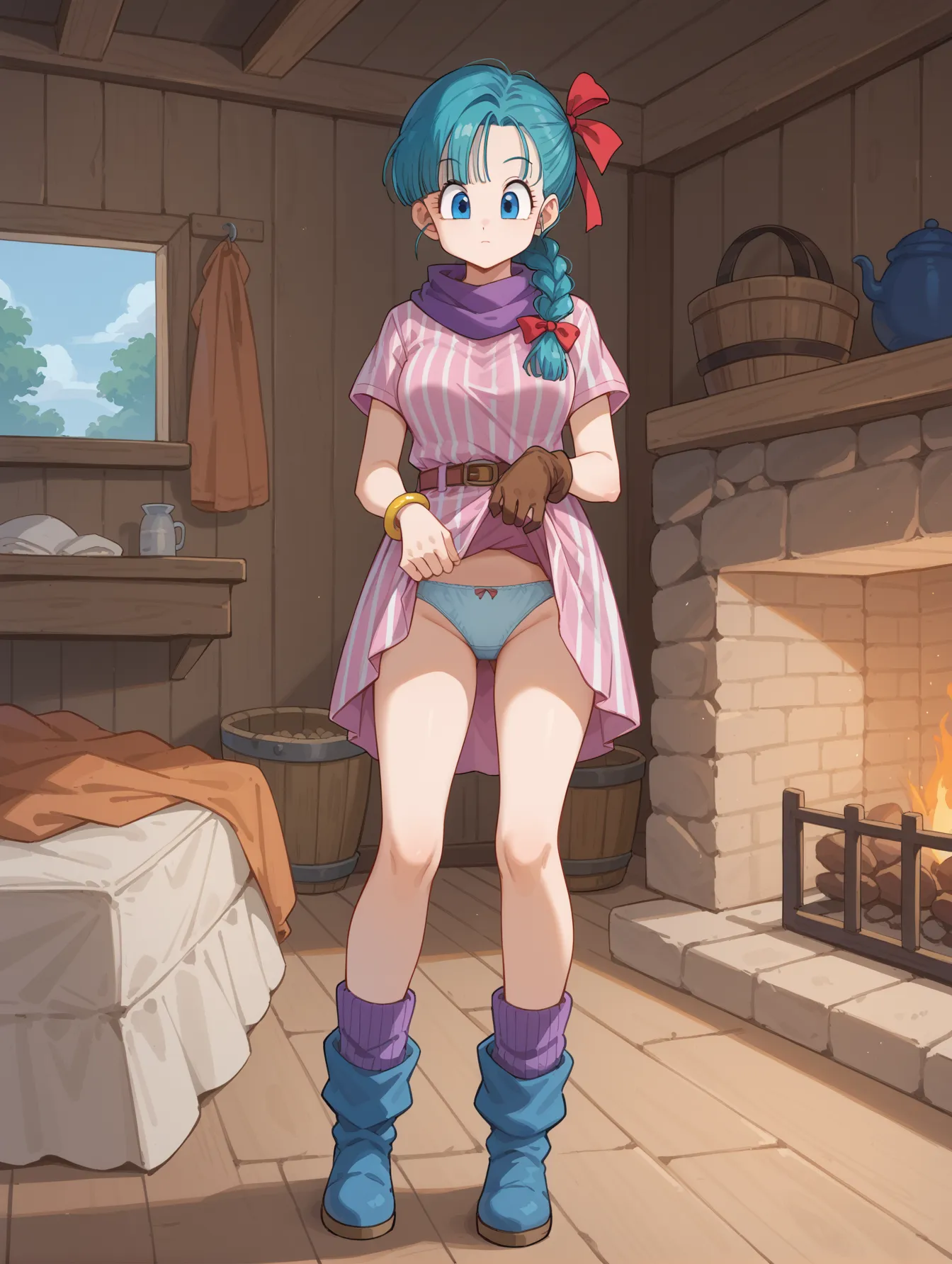 【「下着（ブラジャー・パンティ）」AIエロ画像（イラスト・アニメ・二次元風）15996枚まとめ！(91ページ目)のエロ画像22枚目