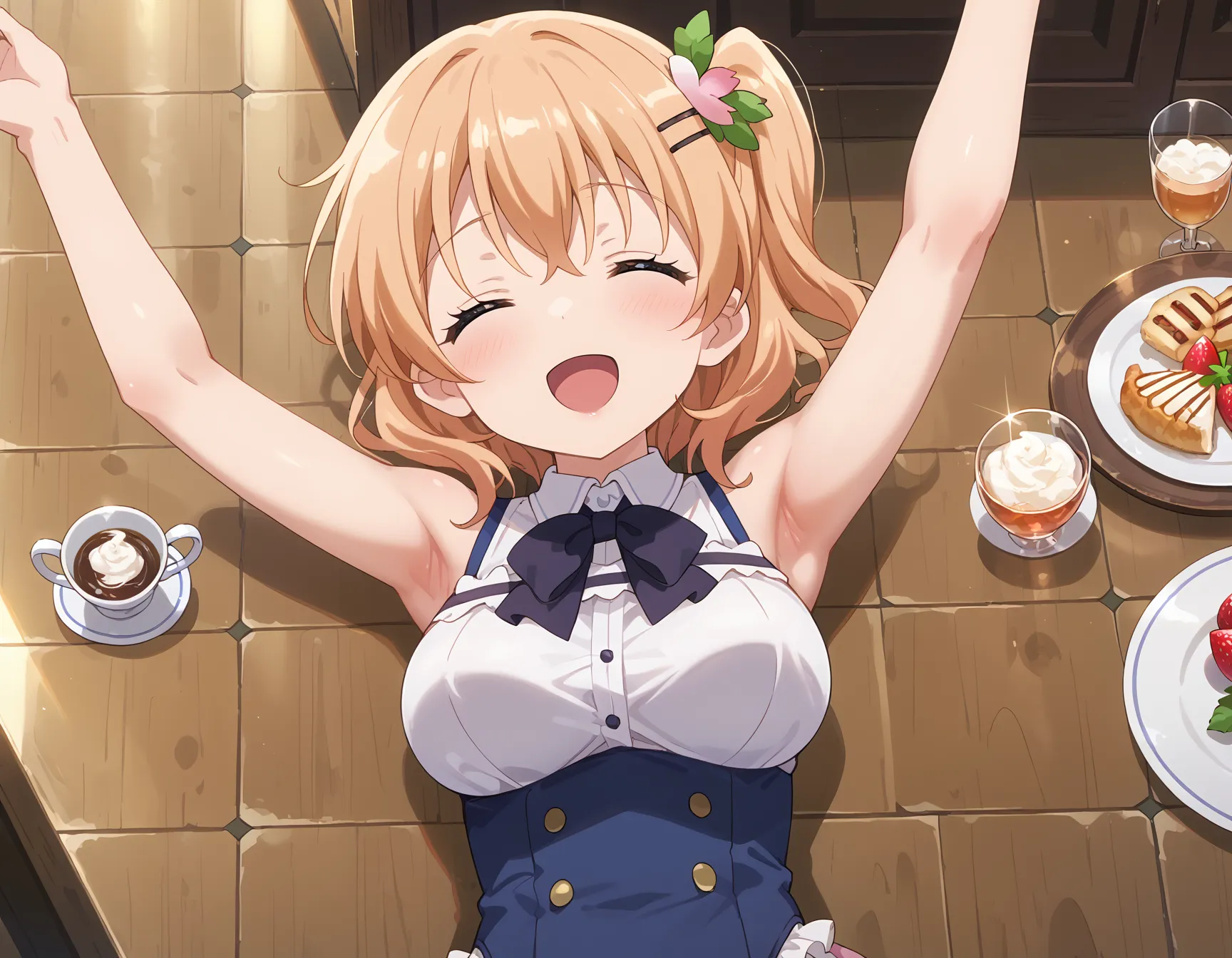 【「腋・脇」AIエロ画像（イラスト・アニメ・二次元風）4705枚まとめ！(27ページ目)のエロ画像2枚目