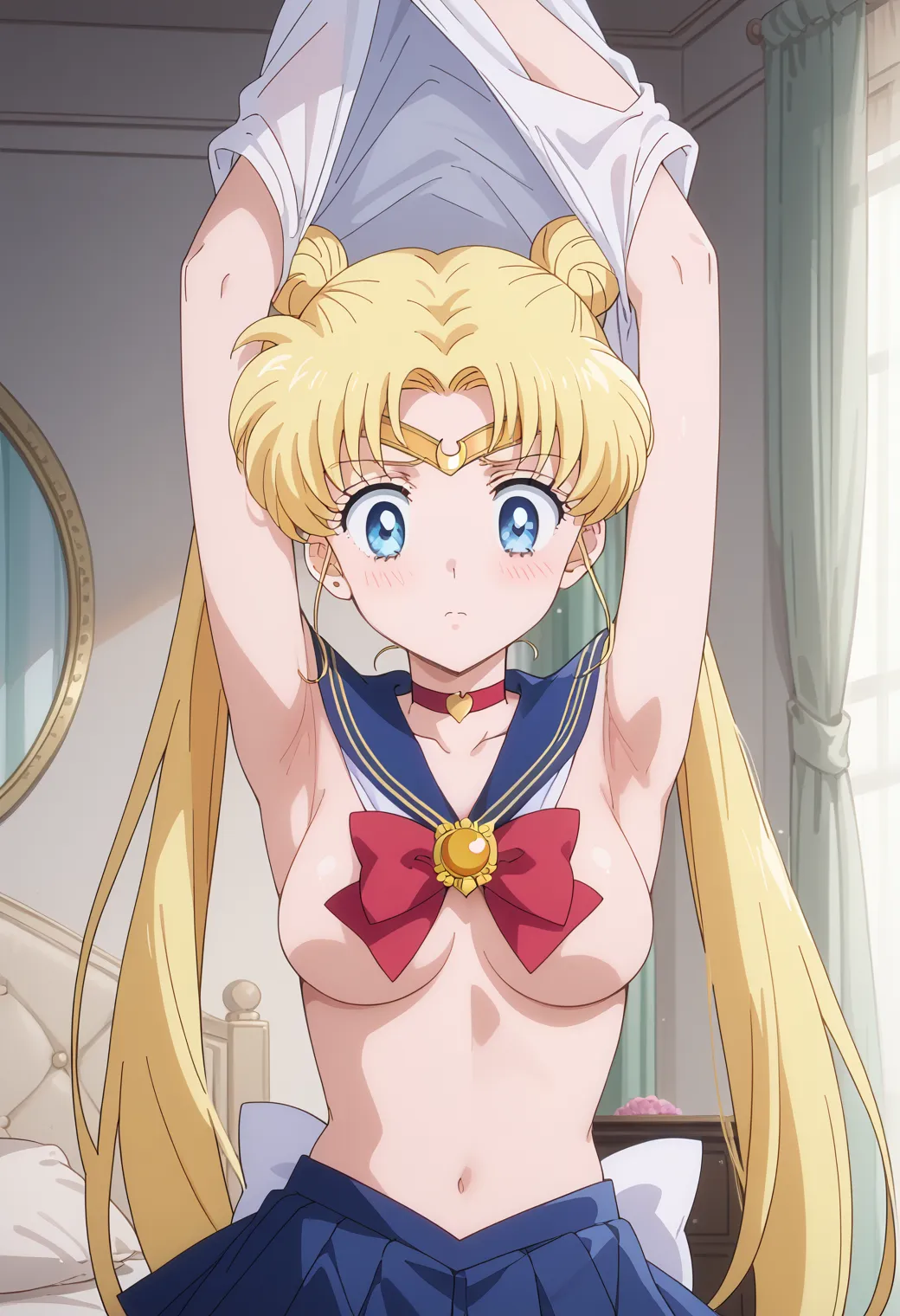 【「腋・脇」AIエロ画像（イラスト・アニメ・二次元風）4705枚まとめ！(26ページ目)のエロ画像28枚目